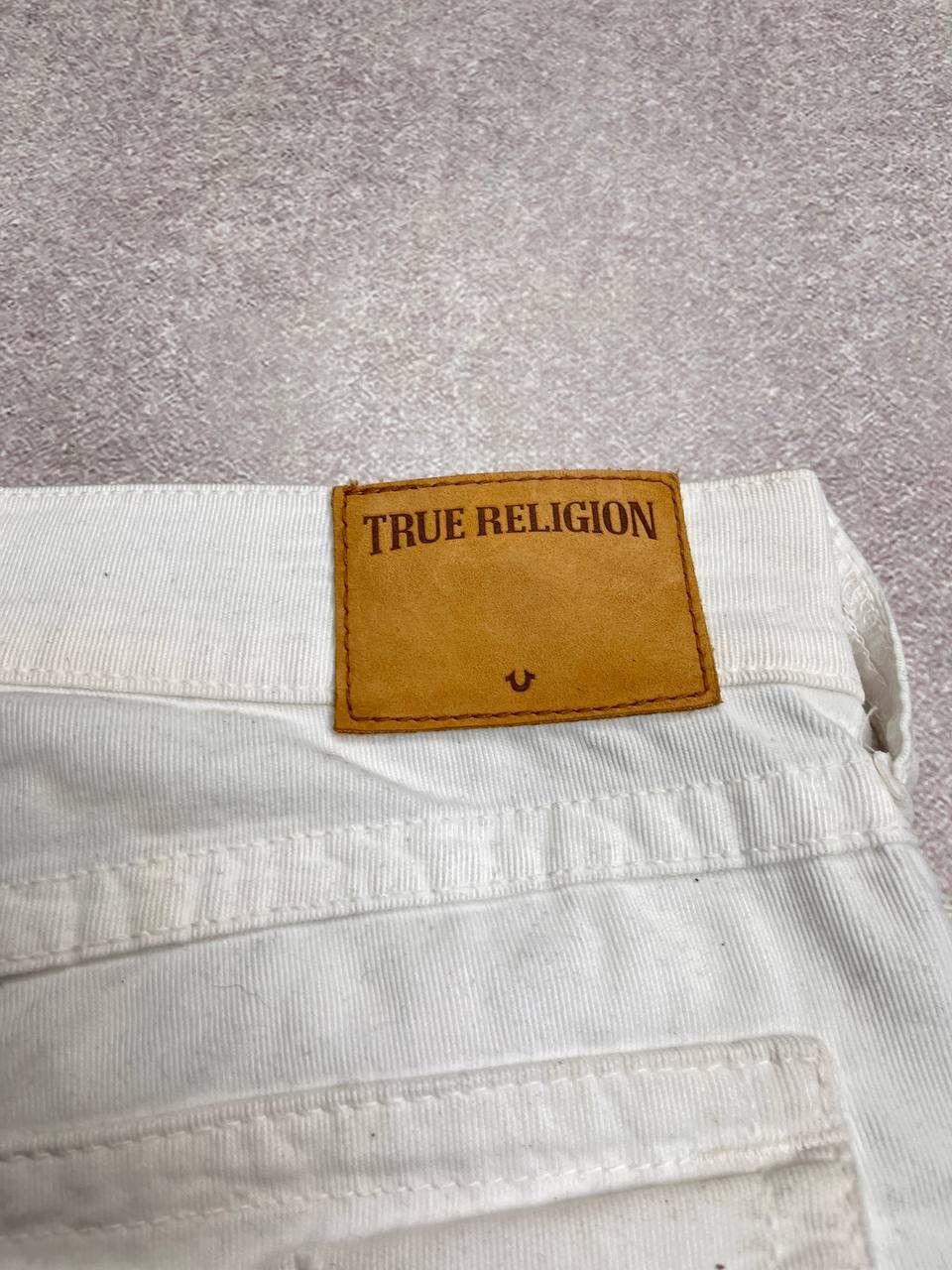 True Religion VINTAGE TRUE RELIGION RICKY BAGGY WHITE SHORTS JORTS Y2K 32 Size US 32 / EU 48 - 9 Thumbnail