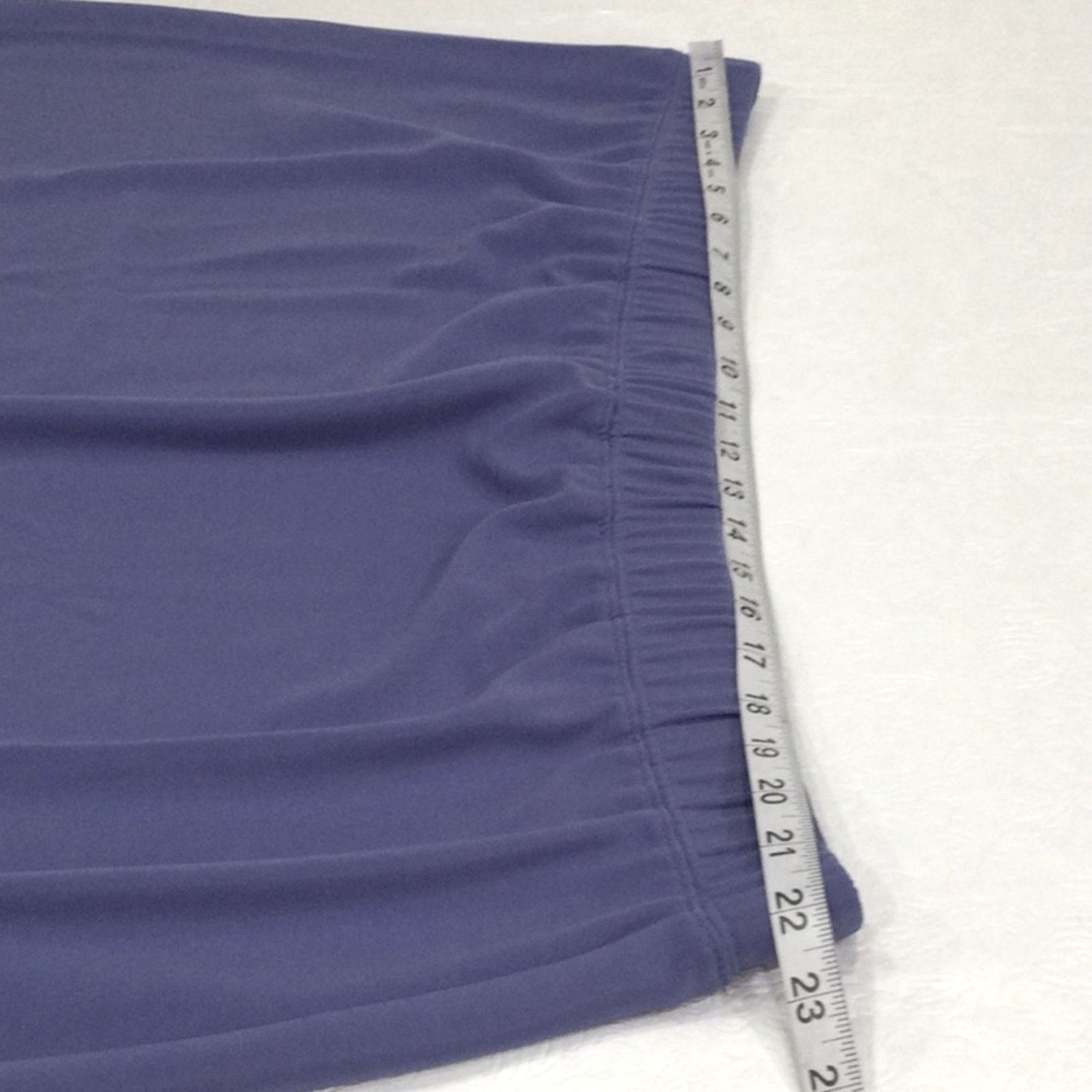 Other Susan Graver Purple Knee Length Split Back Straight Skirt 3X Size 42" / US 20 - 10 Thumbnail
