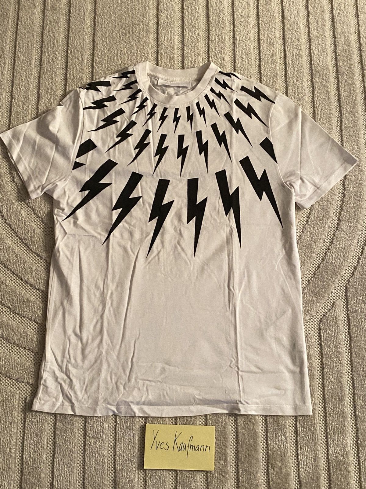 Neil Barrett Neil Barrett FairIsle Thunderbolt T-Shirt (Size M) Size US M / EU 48-50 / 2 - 1 Thumbnail