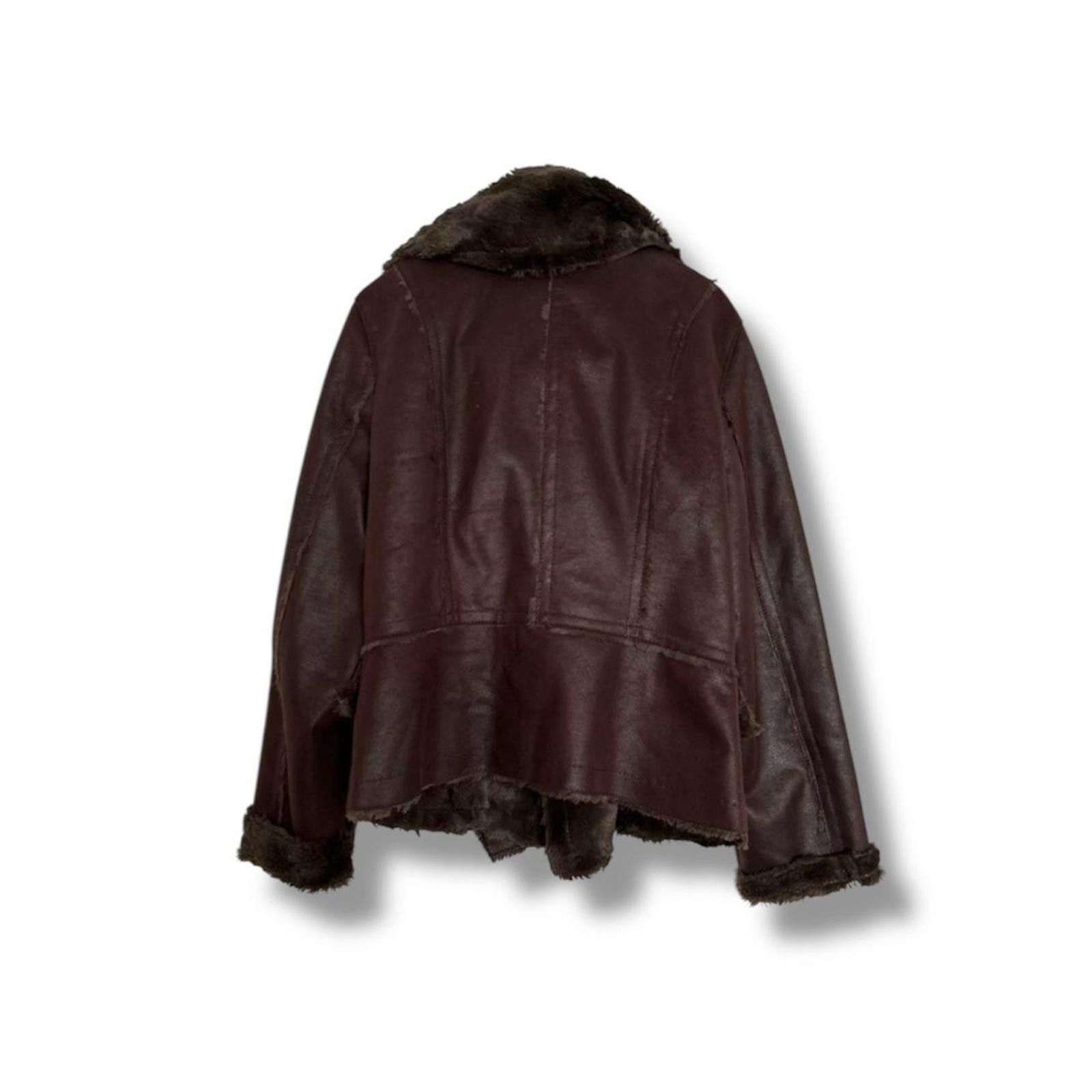 Other Faux fur leather whimsy goth short penny lane jacket coat Size XS / US 0-2 / IT 36-38 - 2 Thumbnail