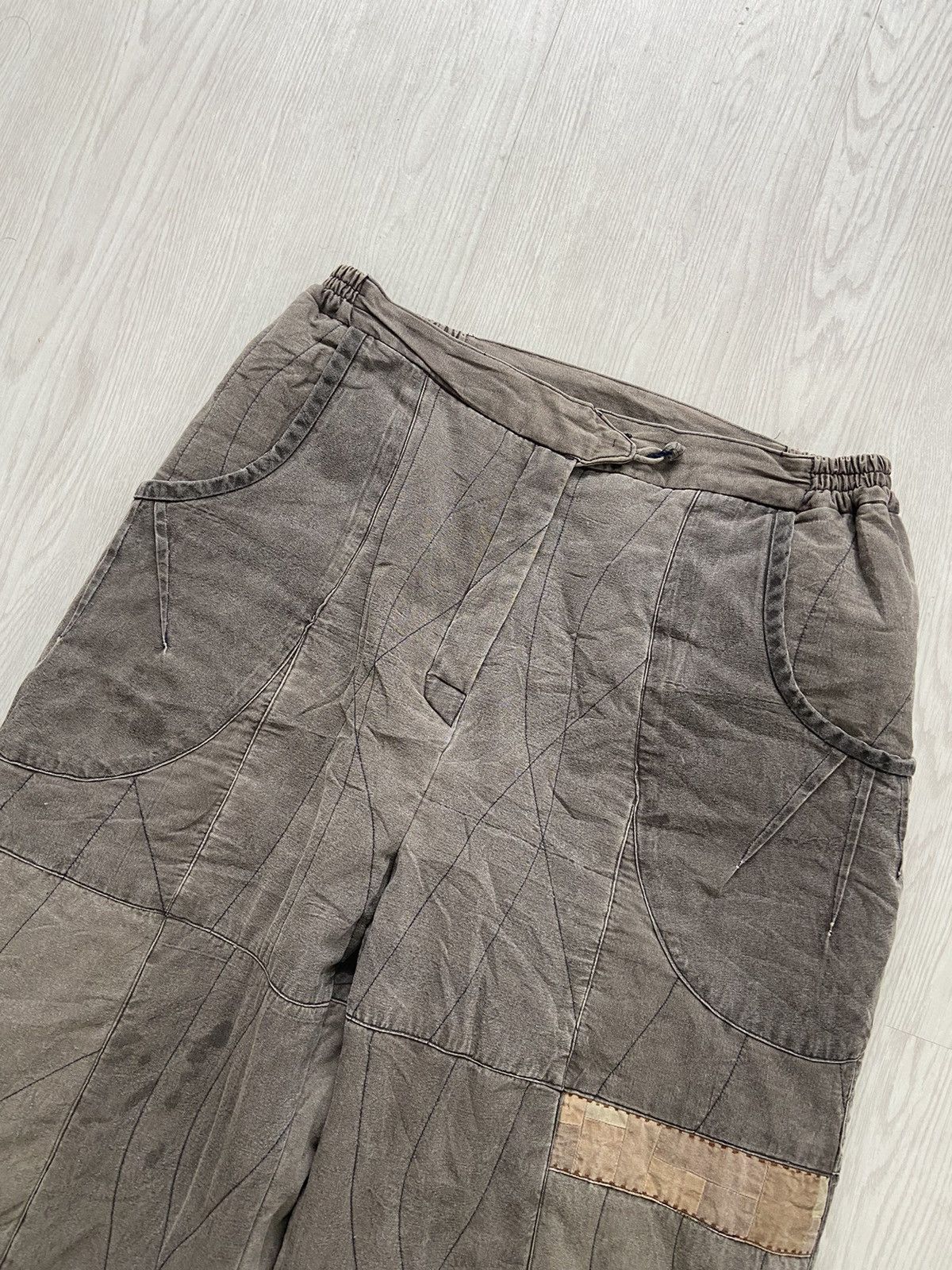 Japanese Brand × Vintage Vintage 1990’s Alien Military Wide Balloon Pants Size US 30 / EU 46 - 2 Thumbnail