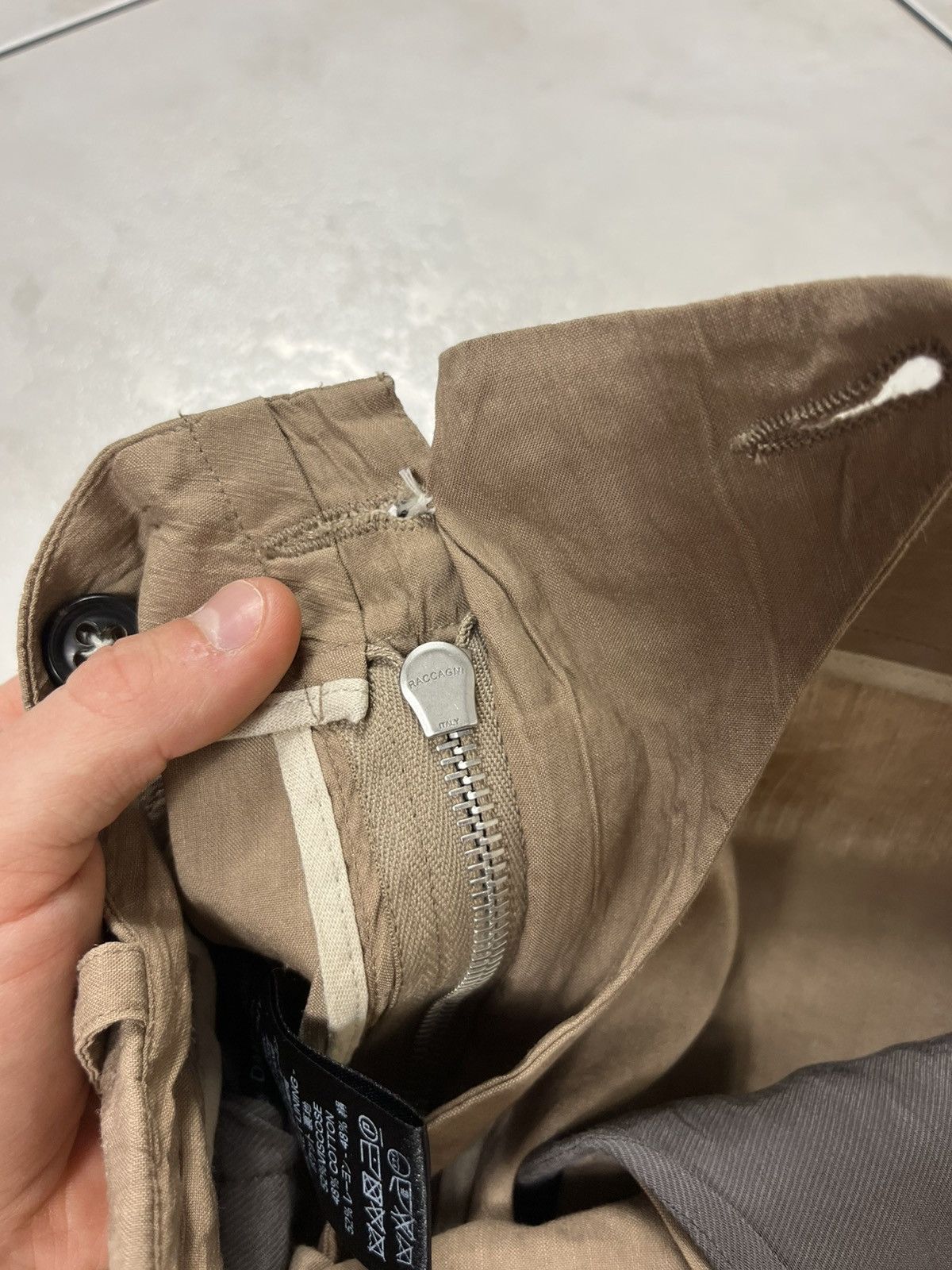 Damir Doma × Designer Damir Doma linen drop crotch pants asymmetric Size US 34 / EU 50 - 21 Thumbnail