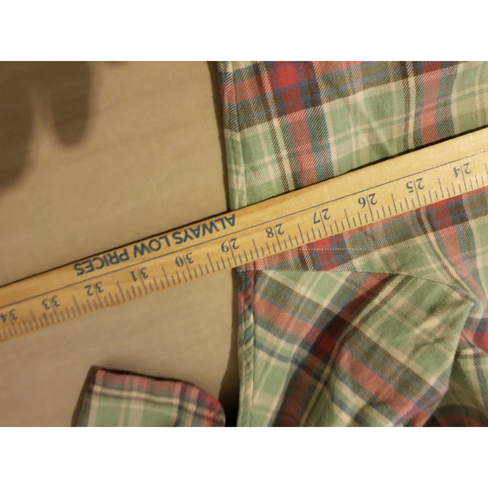 Polo Ralph Lauren Polo Ralph Lauren Dress Shirt Sweater 2XL Green Plaid Button Shacket Mens Size 48R - 4 Thumbnail