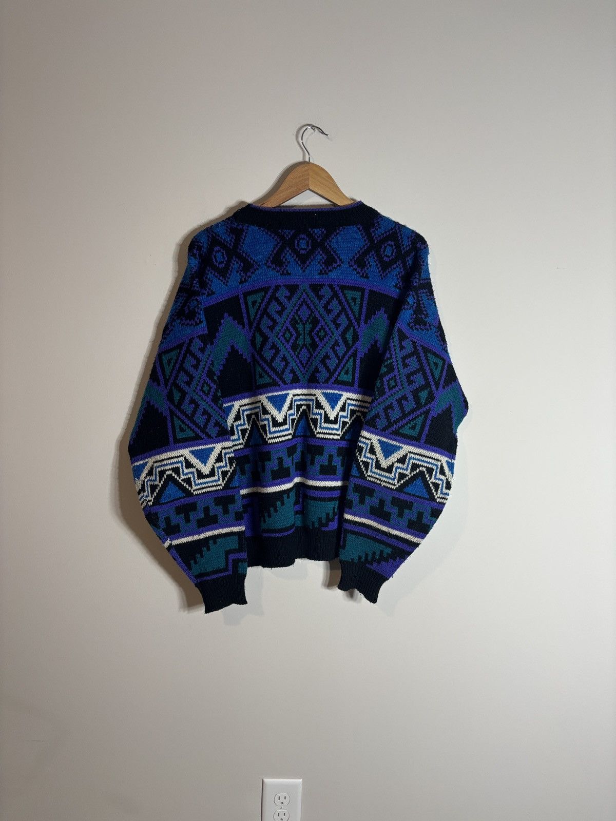 Vintage Vintage Today’s News Sweater Southwest Geometric Grandpa Lg Size US L / EU 52-54 / 3 - 4 Thumbnail