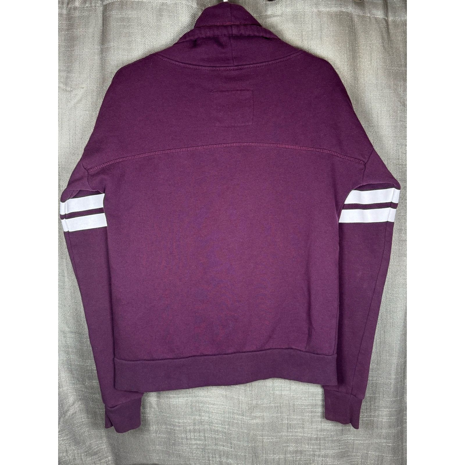 Unknown London Reflex Burgundy Graphic Funnel Neck California Women’s Large Size L / US 10 / IT 46 - 2 Thumbnail