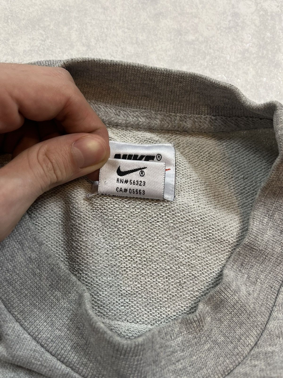 Nike × Vintage 90s Nike Swoosh Vintage Y2K Oversized Blank Retro Sweatshirt Size US XXL / EU 58 / 5 - 4 Thumbnail