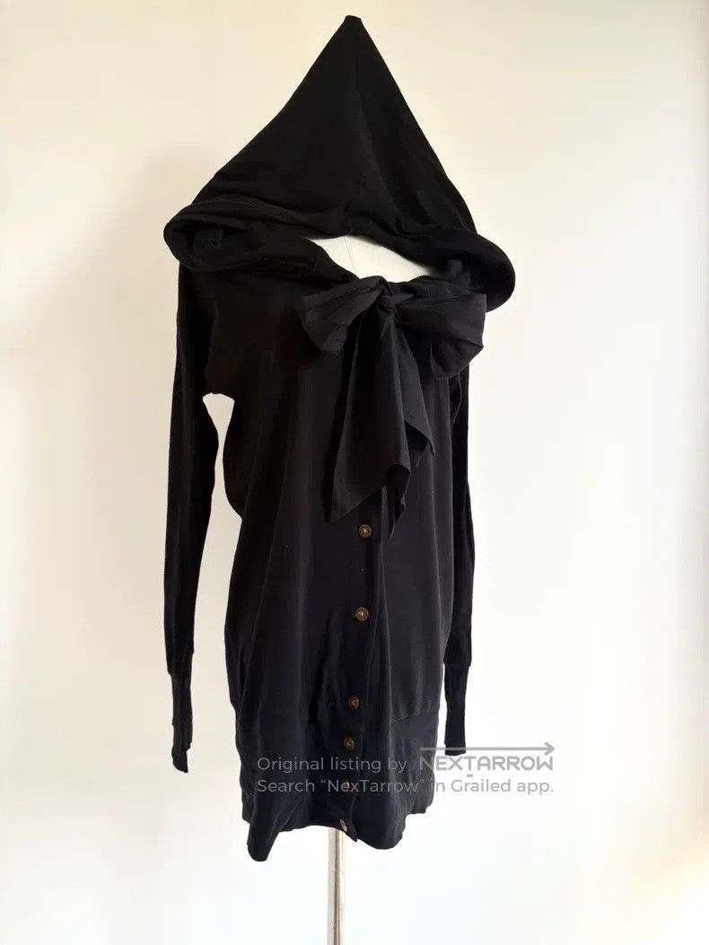Vivienne Westwood vivienne westwood Vintage Black Witch Hat Bow Knit Open Ca Size L / US 10 / IT 46 - 1 Thumbnail