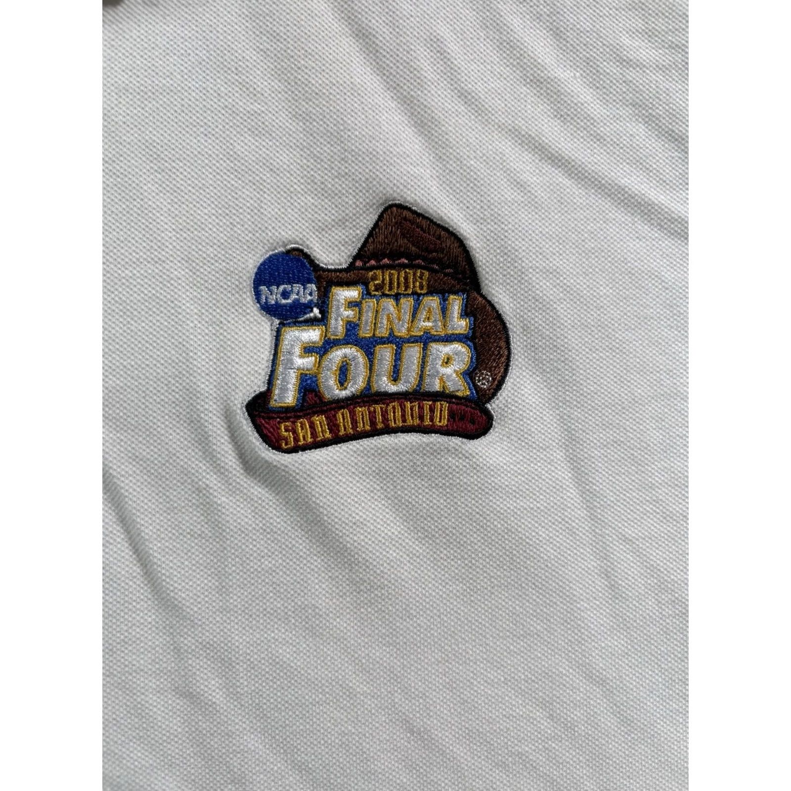 NCAA VINTAGE Nike Dri-Fit Polo Shirt Men White 2XL NCAA 2008 Final Four San Antonio Size US XXL / EU 58 / 5 - 2 Thumbnail