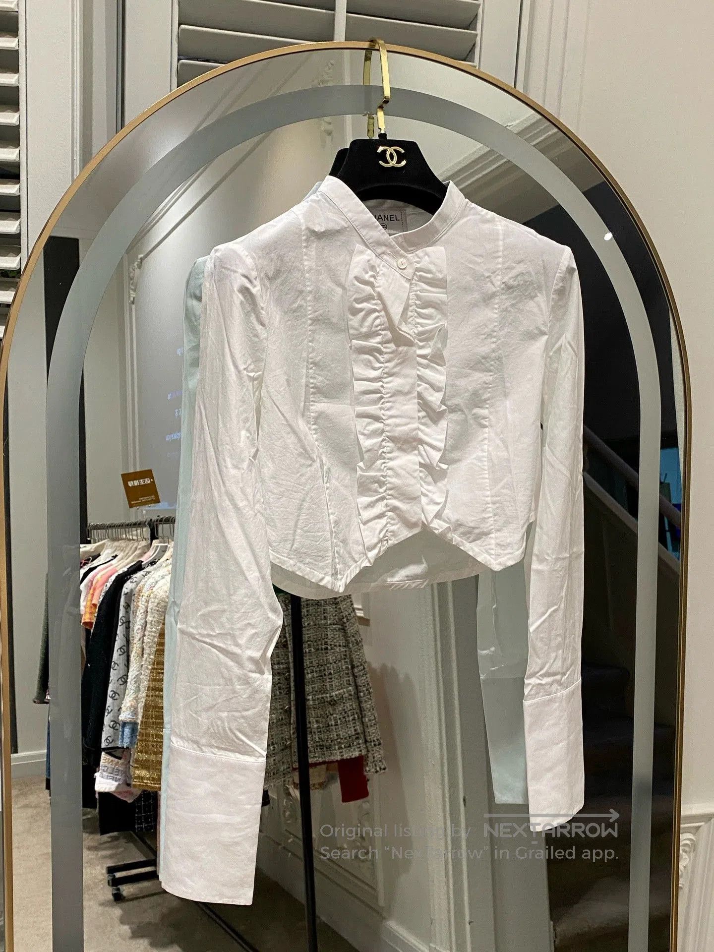 Chanel Chanel 2020 Equestrian White Short Shirt. Size US XS / EU 42 / 0 - 1 Thumbnail
