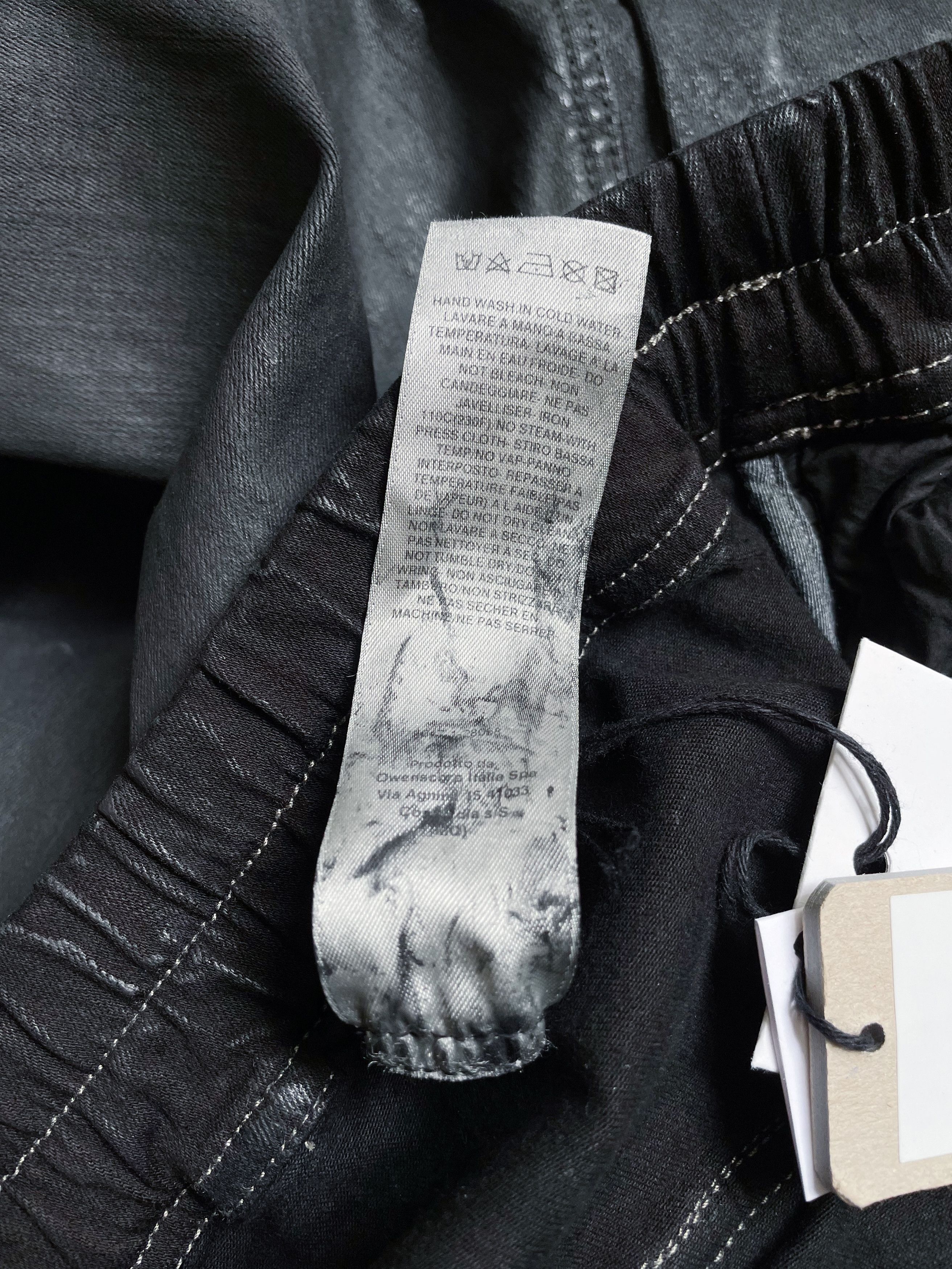 Rick Owens Drkshdw DOUBLE CARGO JUMBO BELA BLACK WAX PANTS Size US 34 / EU 50 - 6 Thumbnail