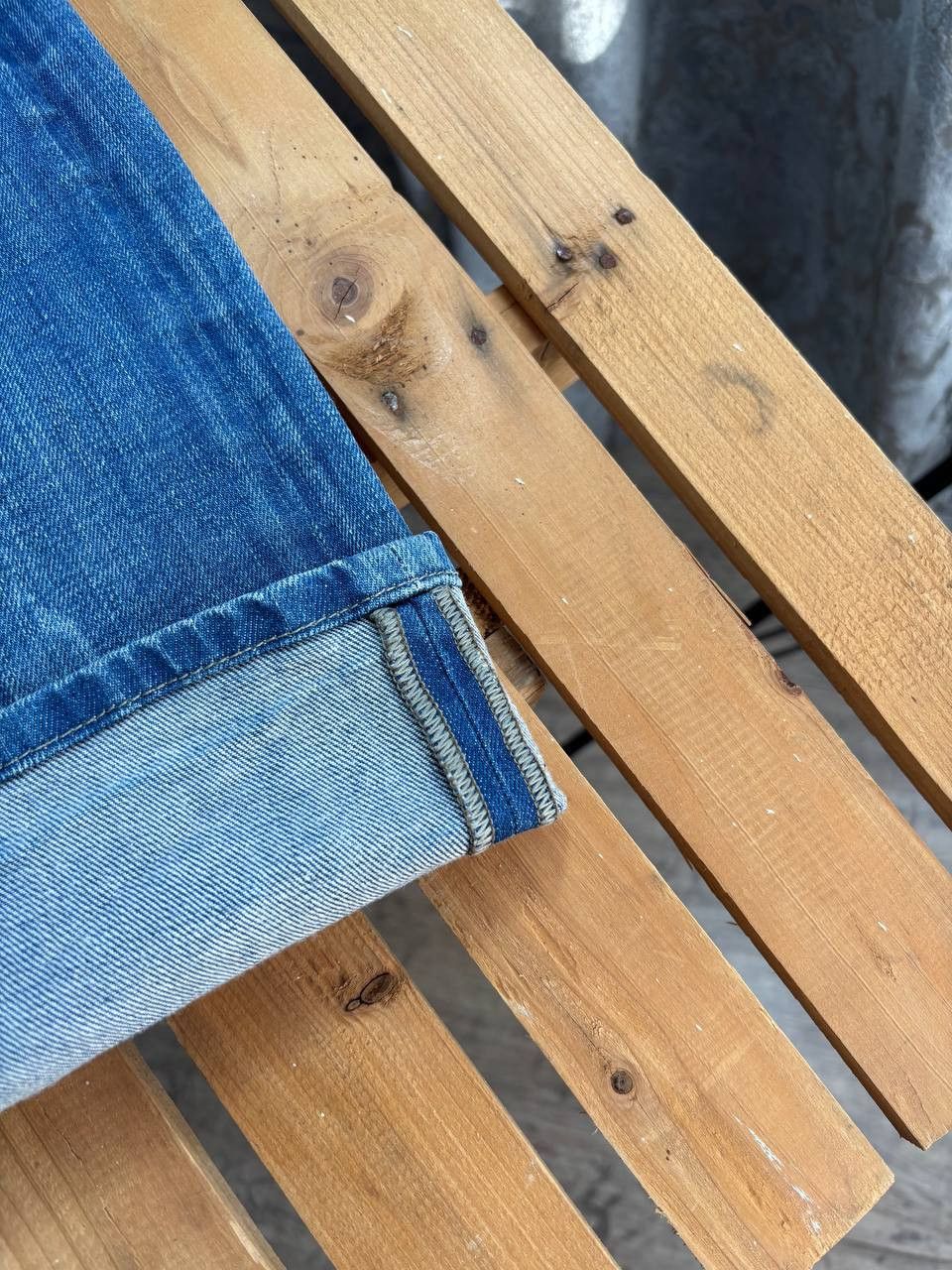 Diesel Diesel Poiak Selvedge Washed Lampo Zip Pockets Denim Jeans Size US 31 - 12 Thumbnail