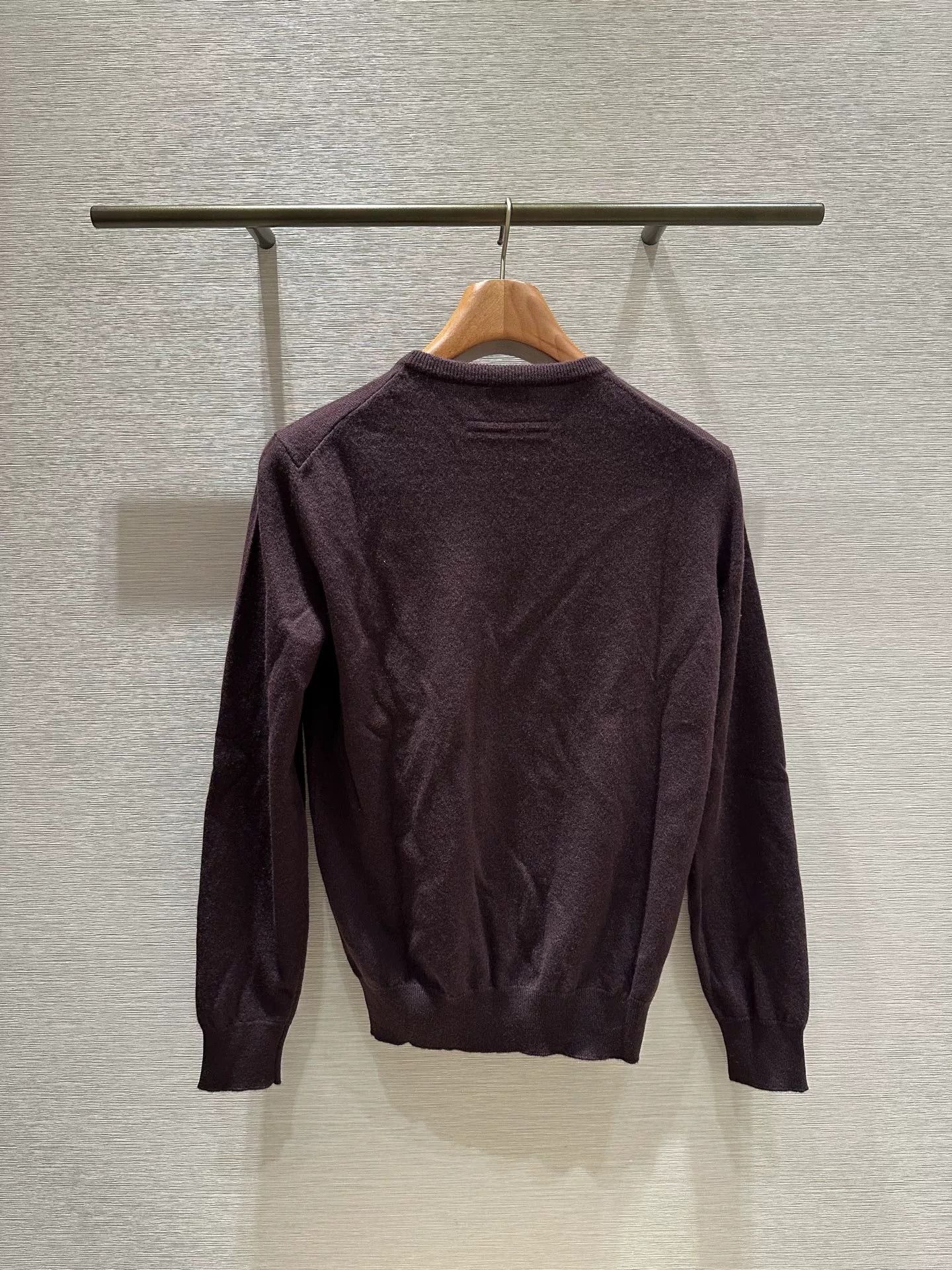 Ermenegildo Zegna Zegna Purple Cashmere Crewneck Sweater Size US M / EU 48-50 / 2 - 7 Thumbnail