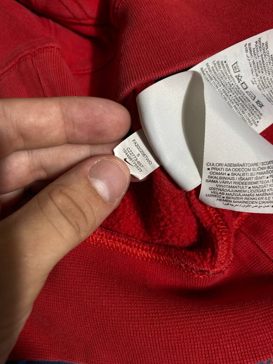 Nike vintage Nike big logo red Sweatshirt L.F.C. hoodie Y2K Size US S / EU 44-46 / 1 - 4 Thumbnail