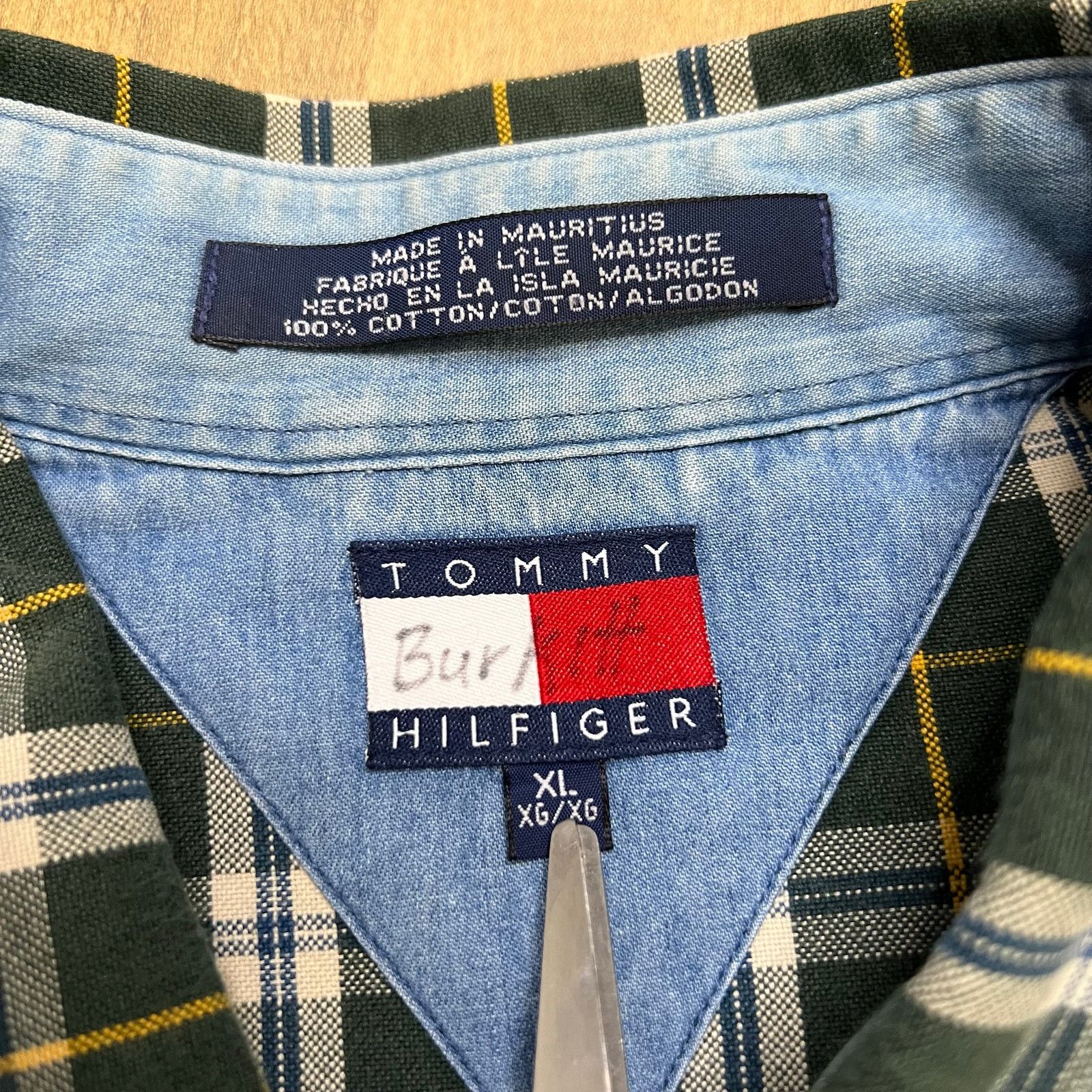 Tommy Hilfiger Tommy Hilfiger Plaid Button Down Shirt Mens XL Green Cotton Size US XL / EU 56 / 4 - 6 Thumbnail