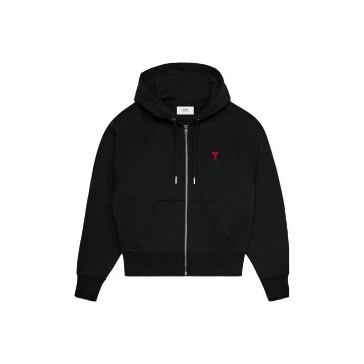AMI AMIPARIS FW23 Black American Casual Hooded Jacket 0079 Size US M / EU 48-50 / 2 - 1 Thumbnail