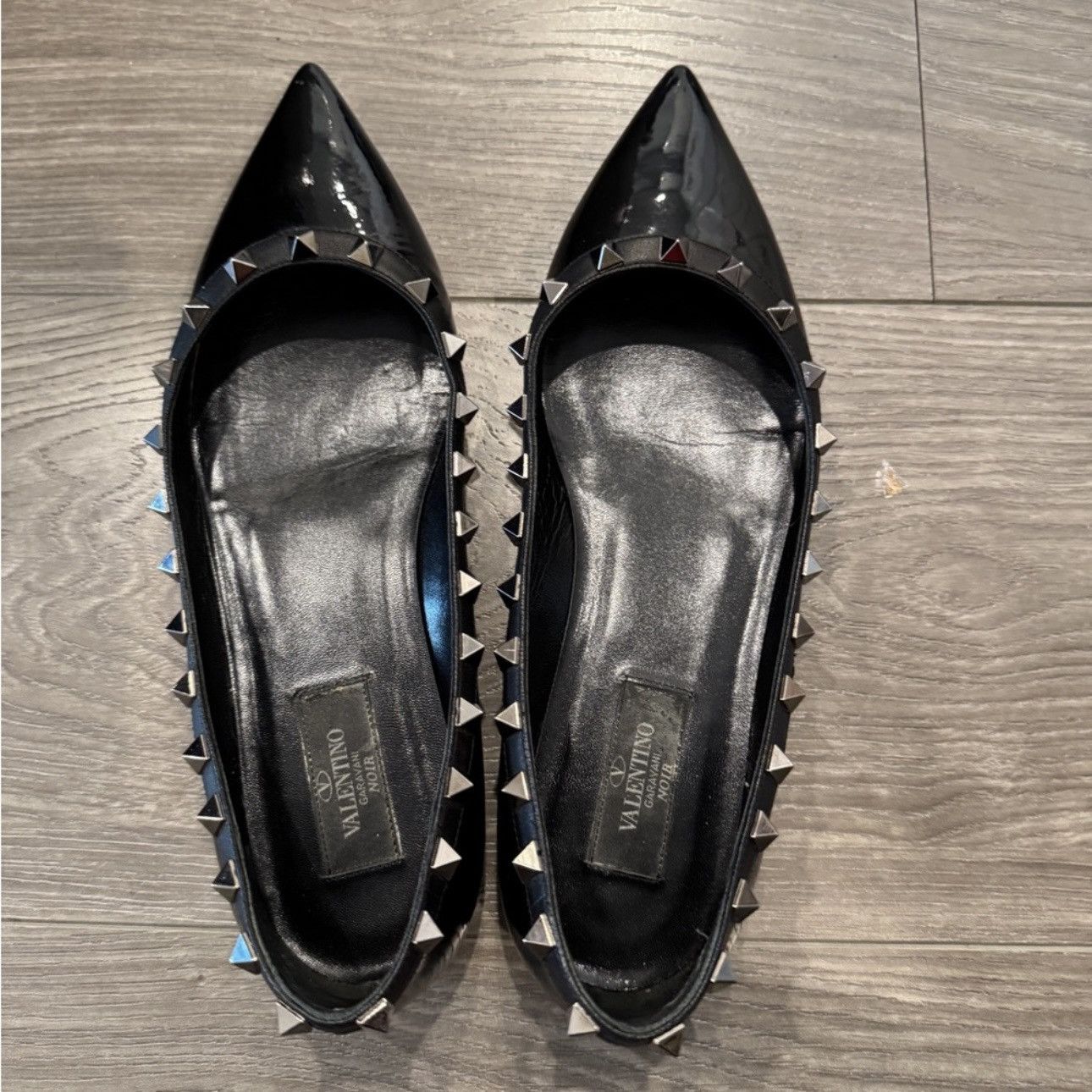 Valentino Size 38 ROCKSTUD BALLET Flats