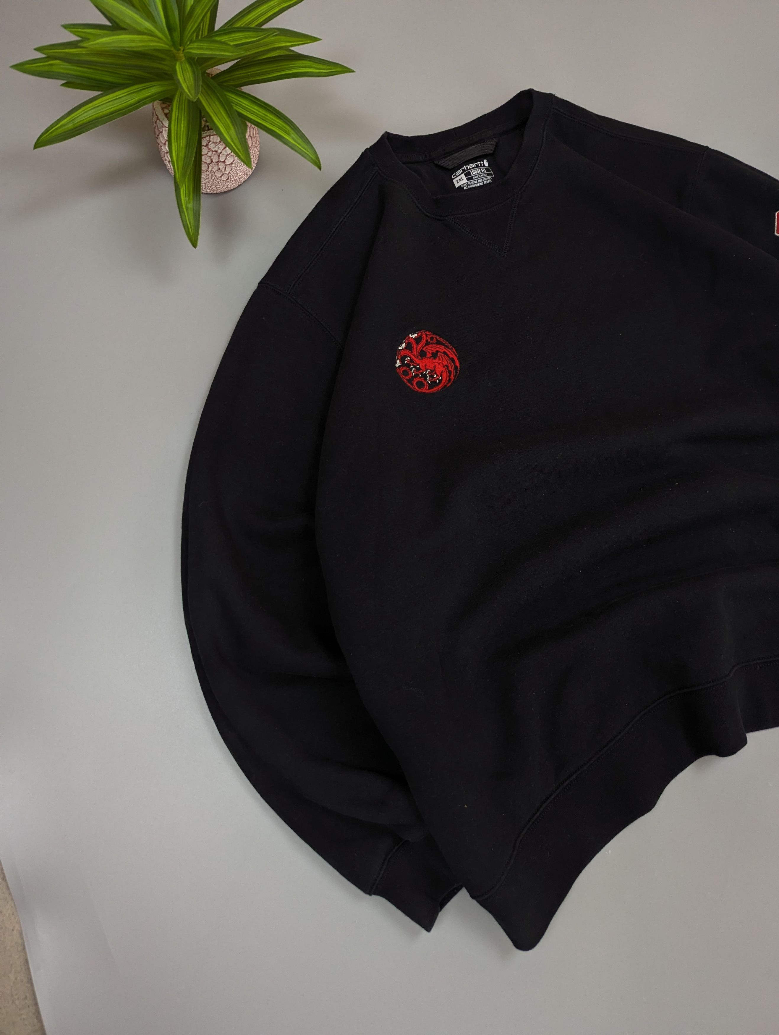 Carhartt Wip Carhartt WIP Loose Fit Dragon Embroidery Workwear Sweatshirt Size US XXL / EU 58 / 5 - 6 Thumbnail