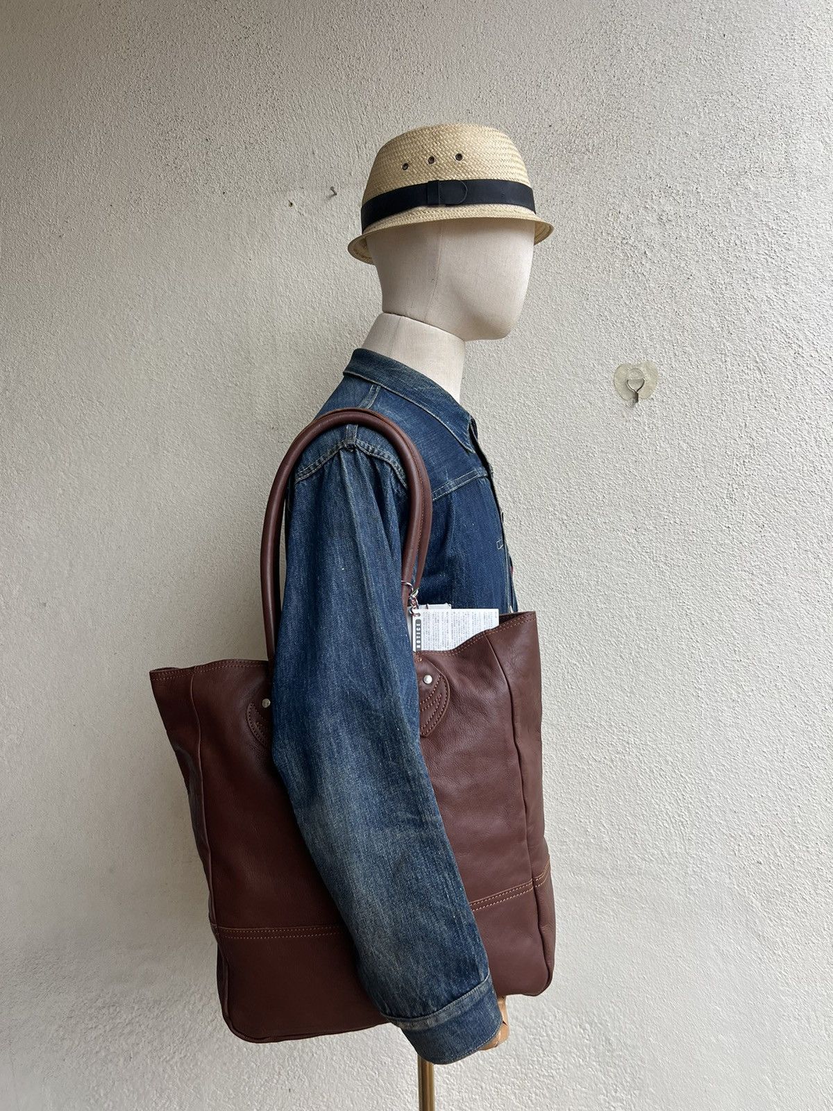 Leather R. Newbold Cowhide Leather Tote Bag Size ONE SIZE - 3 Thumbnail