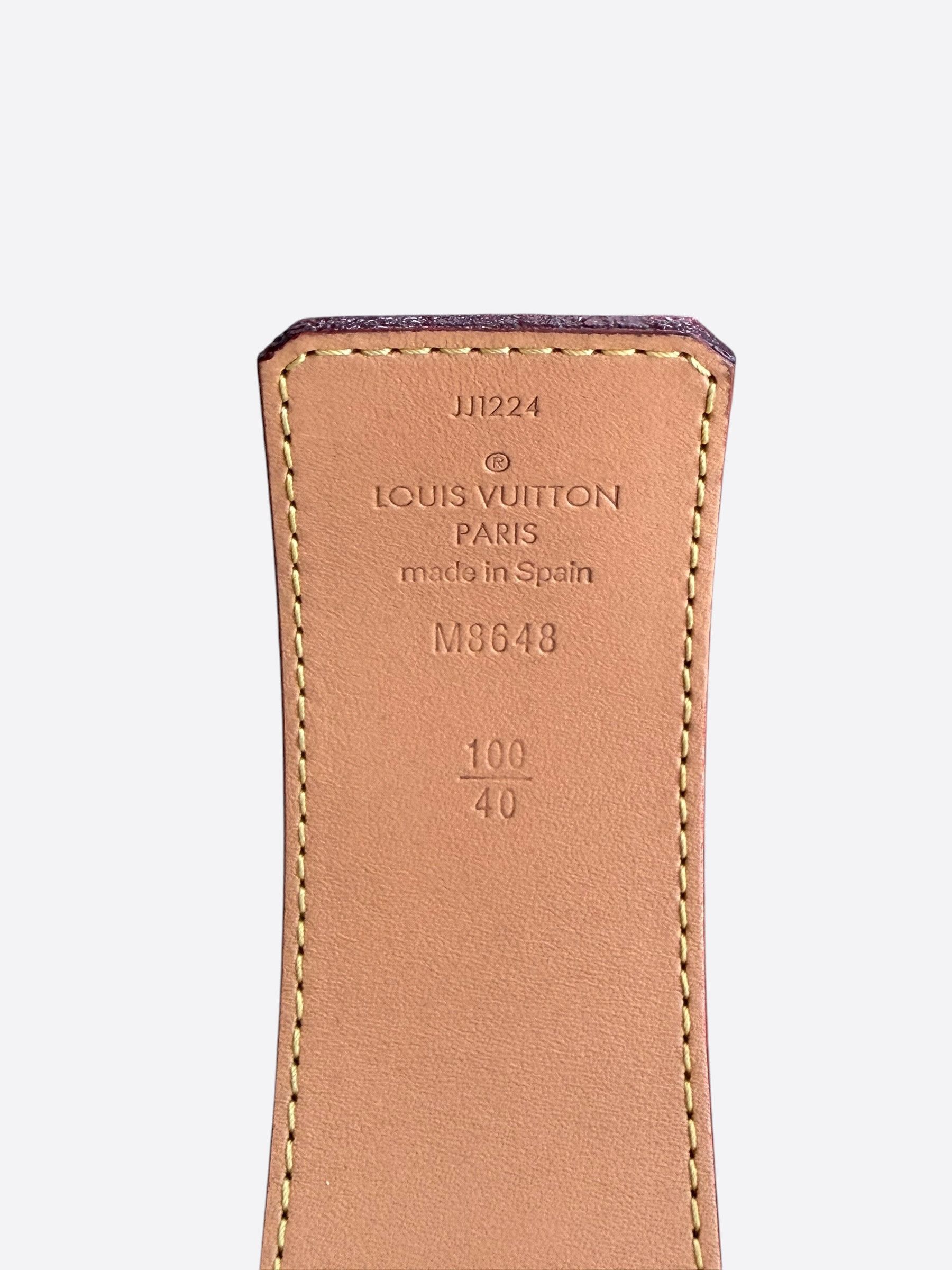 Louis Vuitton Louis Vuitton White, Blue & Orange Damier Belt Size 34 - 4 Thumbnail