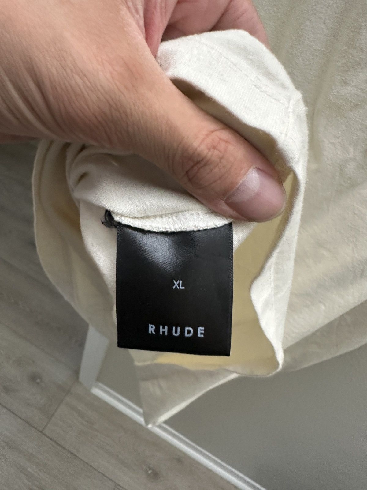 Rhude Rhude cream oversized tee - red rhude logo Size US XL / EU 56 / 4 - 4 Thumbnail