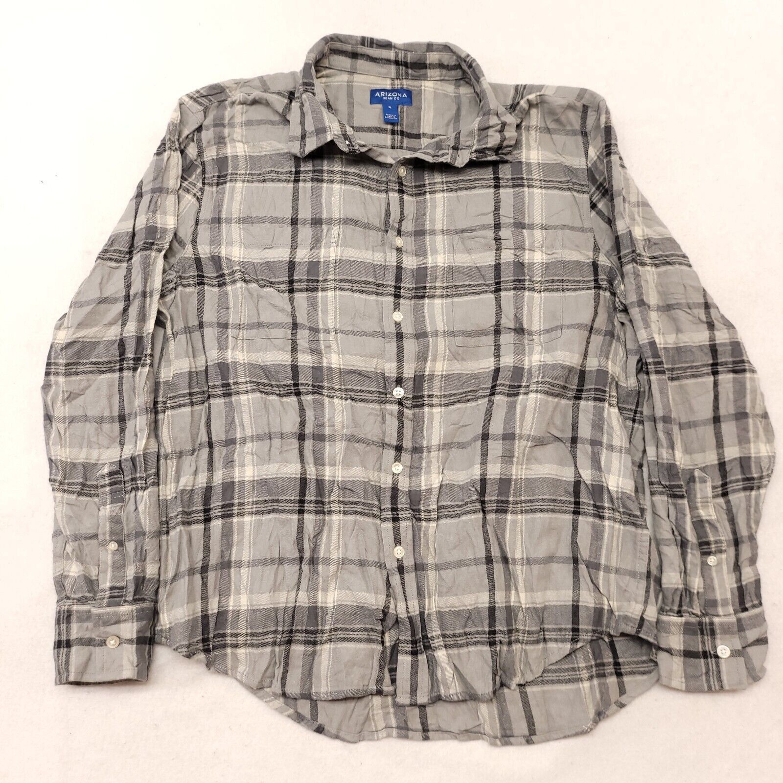Arizona Jean Co. Arizona Jean Co Madras Flannel Button Up Shirt Mens Size XL Size US XL / EU 56 / 4 - 2 Thumbnail