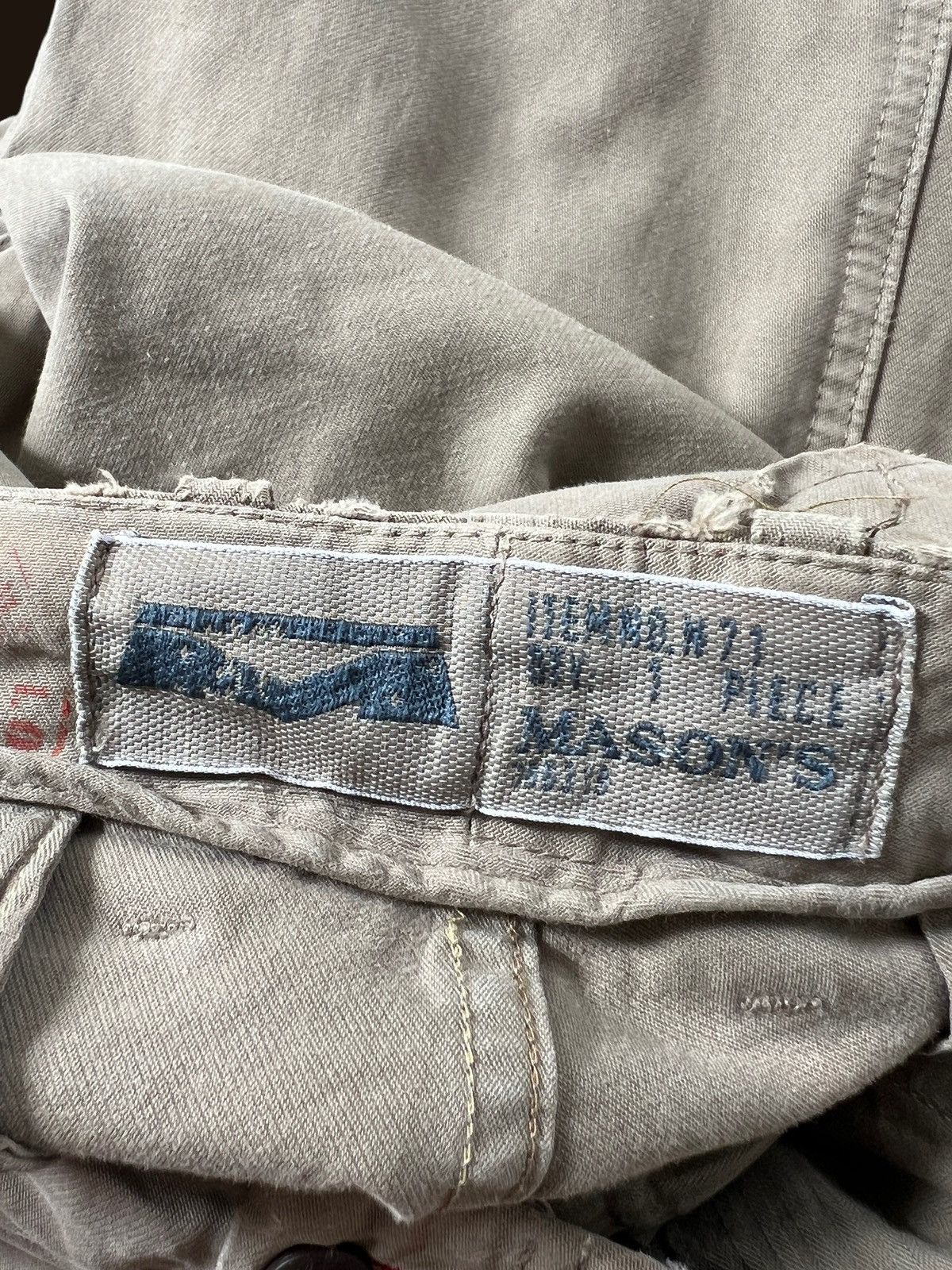 Mason's Masons Multipocket Distressed Cargo Pants Size US 32 / EU 48 - 19 Thumbnail