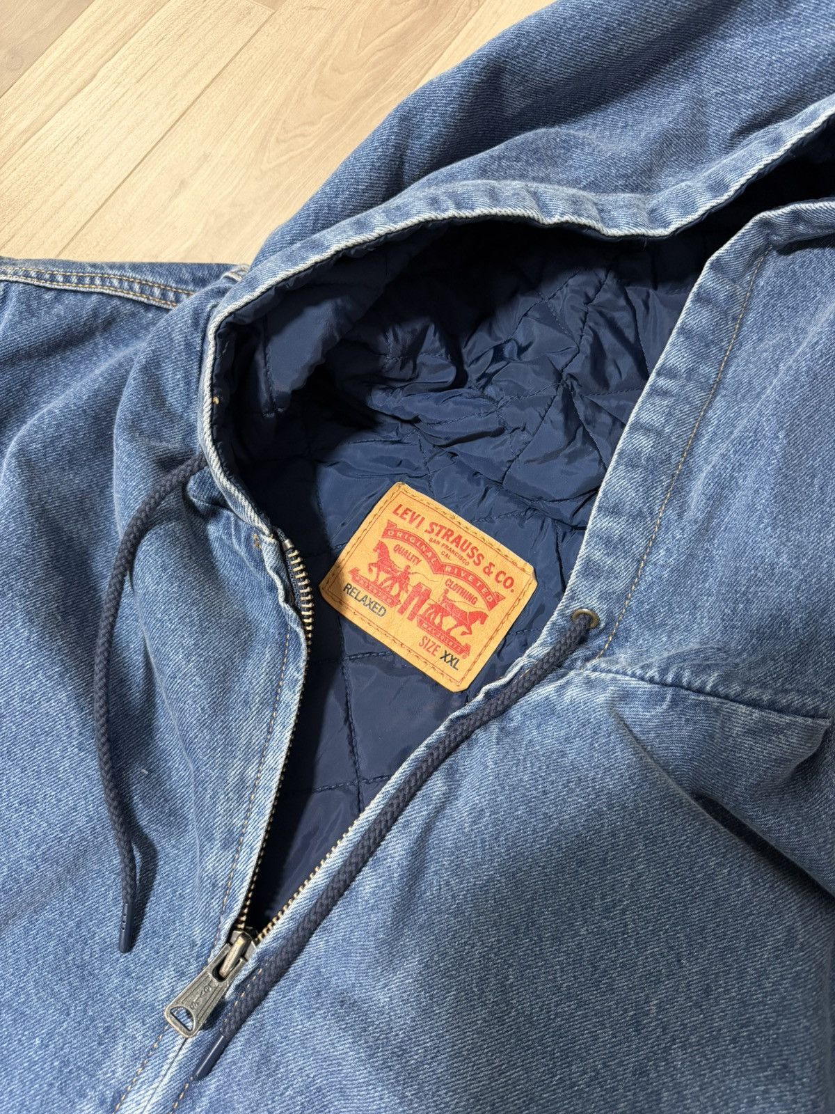 Levi's Levi’s Denim Bomber Work Jacket Size US XXL / EU 58 / 5 - 4 Thumbnail