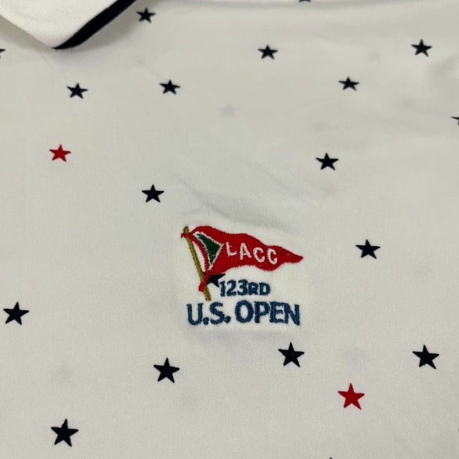 Puma PUMA Polo Shirt Men Large White Star 123rd US Open Los Angeles Country Club LACC Size US L / EU 52-54 / 3 - 2 Thumbnail