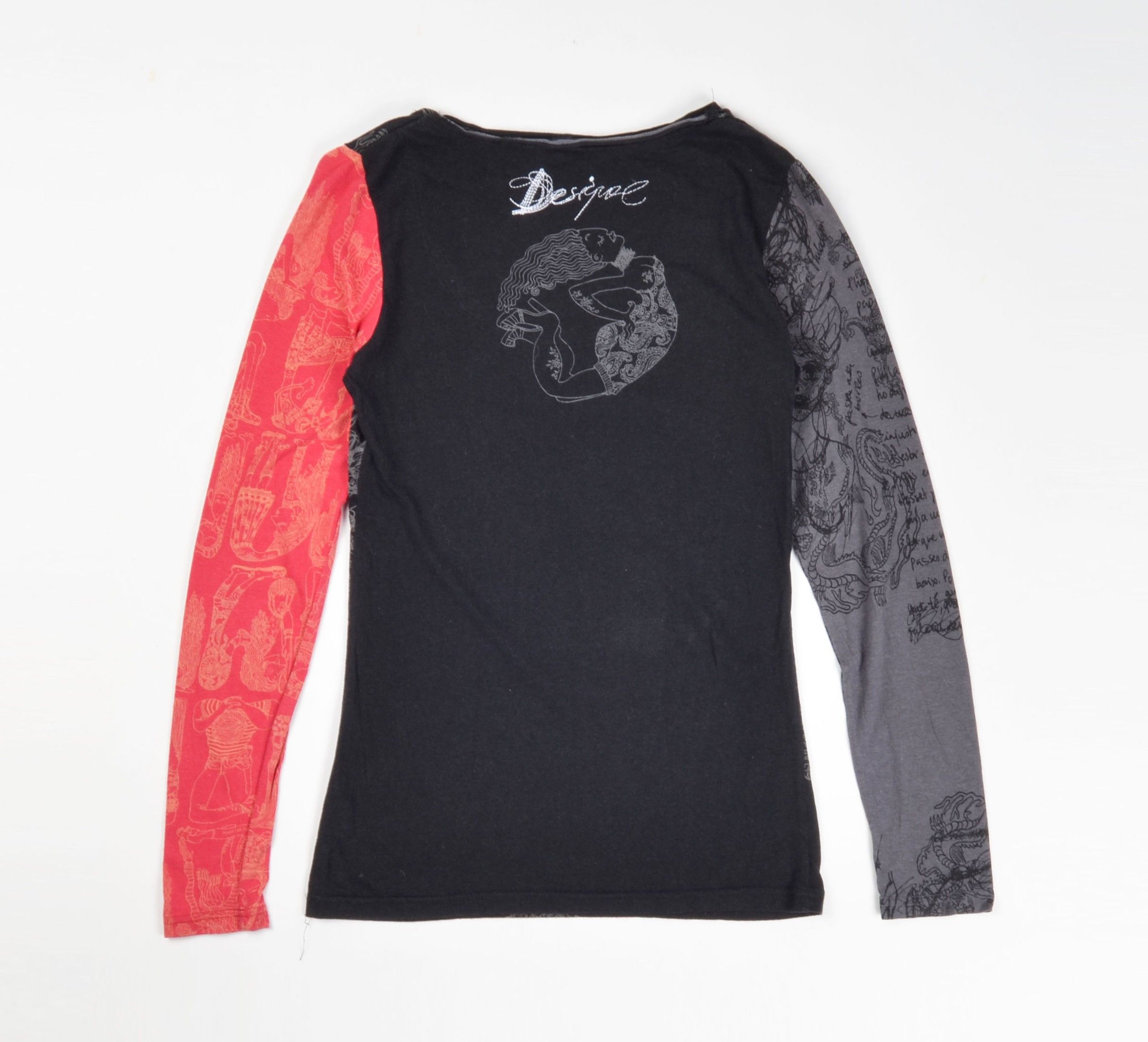 Desigual Vintage Desigual Y2K Graphic Print Long Sleeve Top Size M / US 6-8 / IT 42-44 - 11 Thumbnail