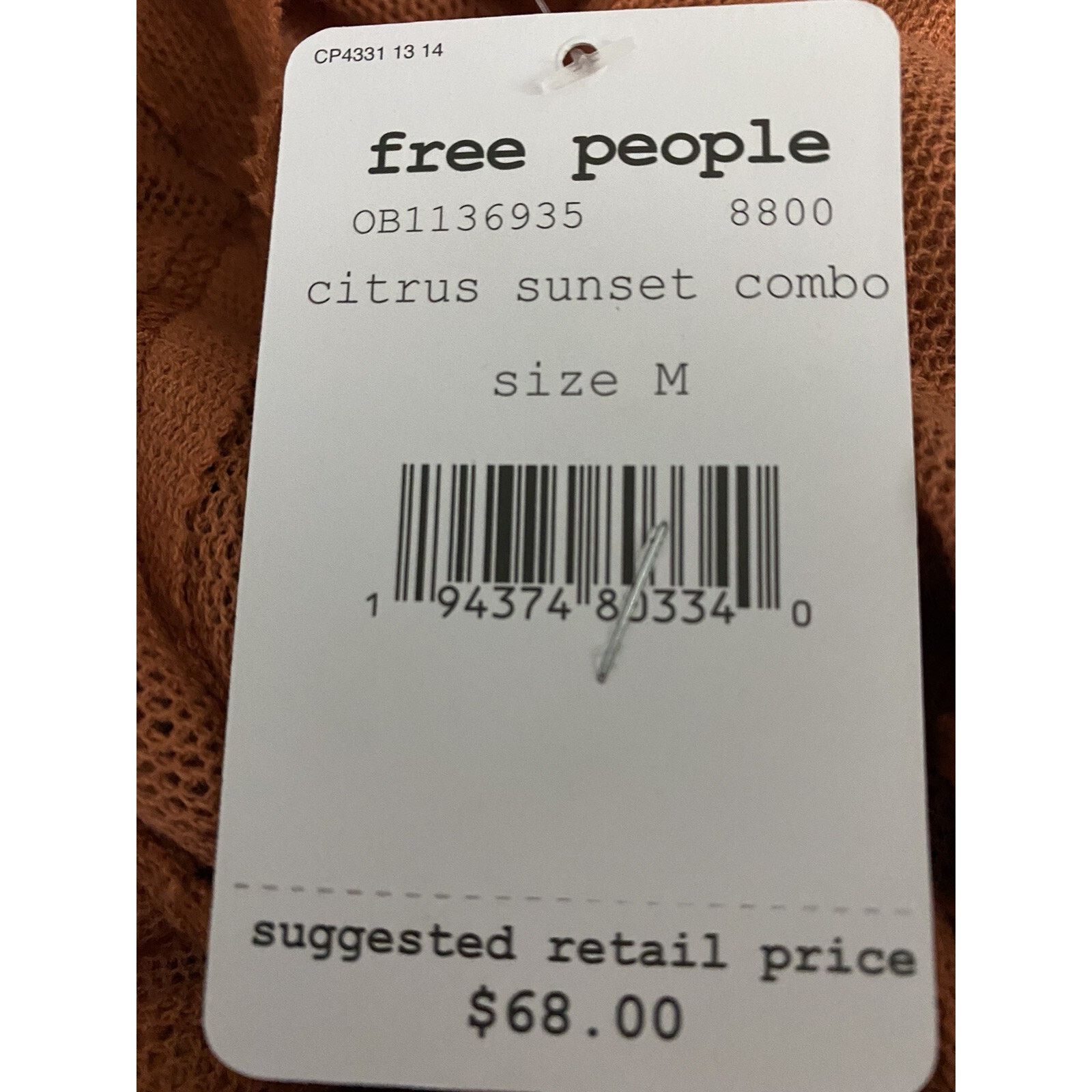 Free People FREE PEOPLE Women Acid Scoop Neck Tank Top Size M A002069 Size M / US 6-8 / IT 42-44 - 7 Thumbnail