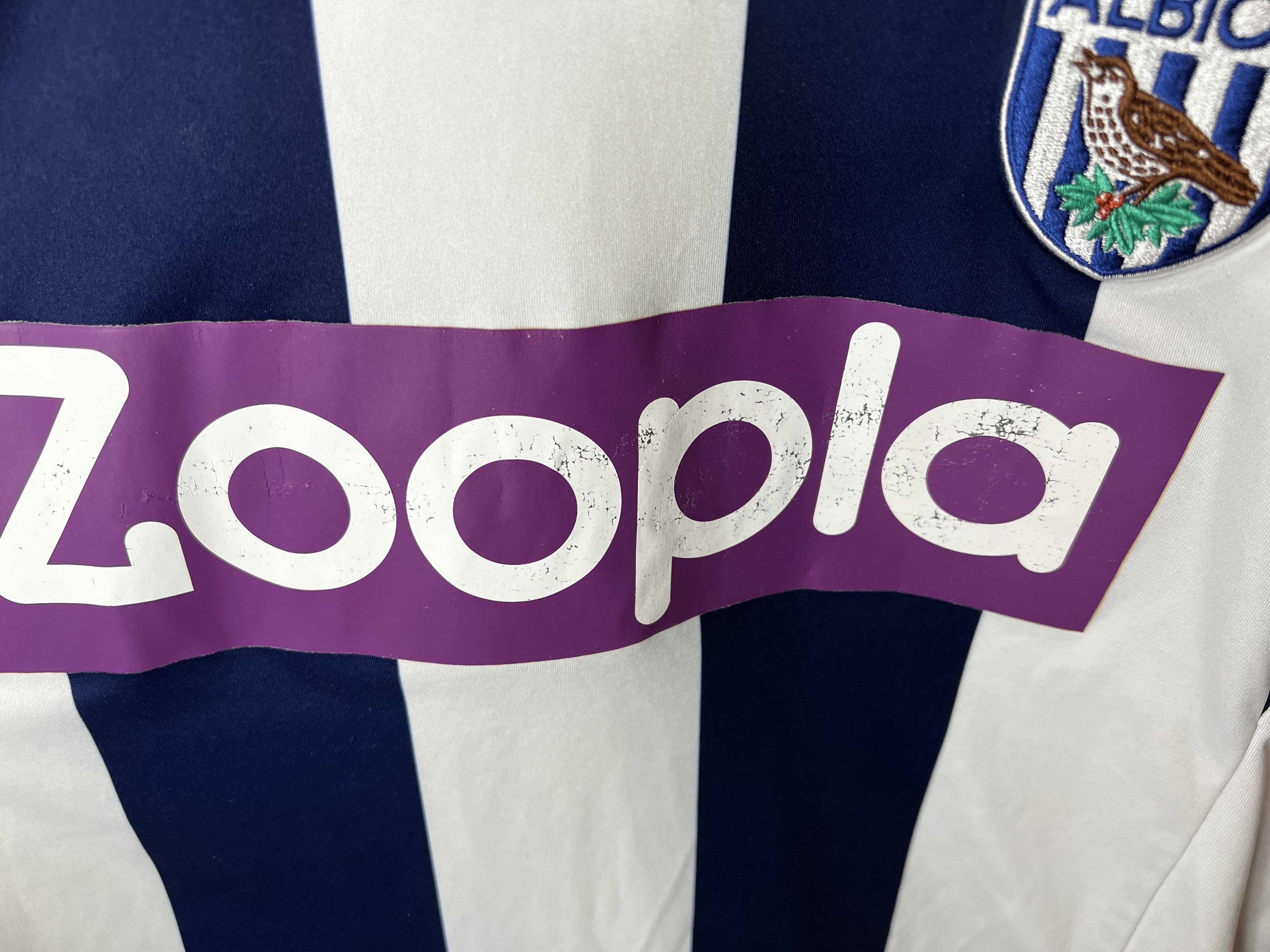 Adidas WEST BROMWICH ALBION 2014 HOME FOOTBALL SHIRT SOCCER JERSEY Size US L / EU 52-54 / 3 - 6 Thumbnail