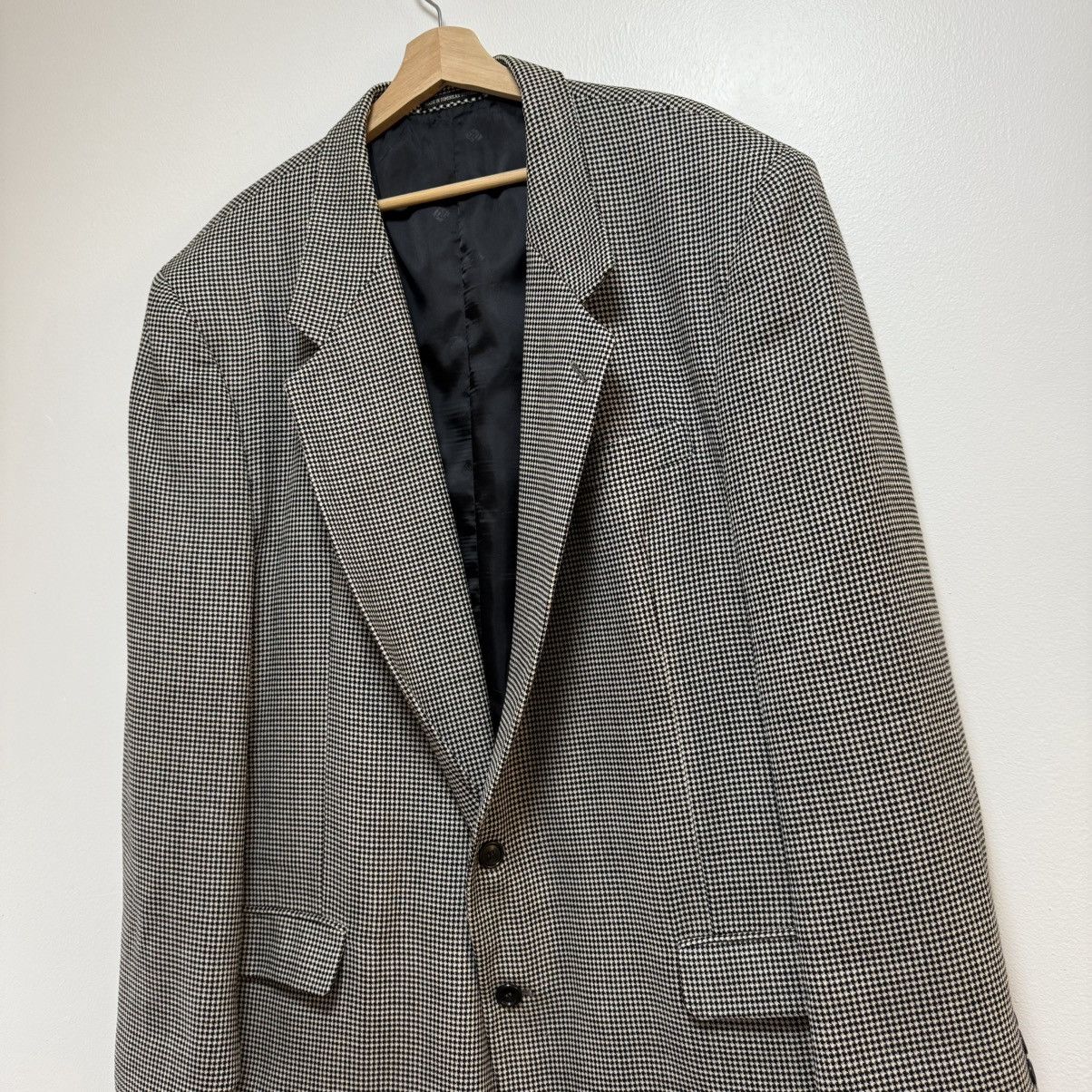 Pierre Balmain Pierre Balmain Wool Blazer Suit Jacket Size 52L Grey Black Size 52L - 3 Thumbnail