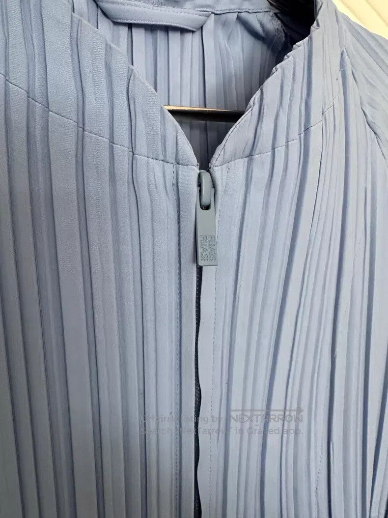 Issey Miyake Issey Miyake Eggshell Blue Coat Size L / US 10 / IT 46 - 3 Thumbnail