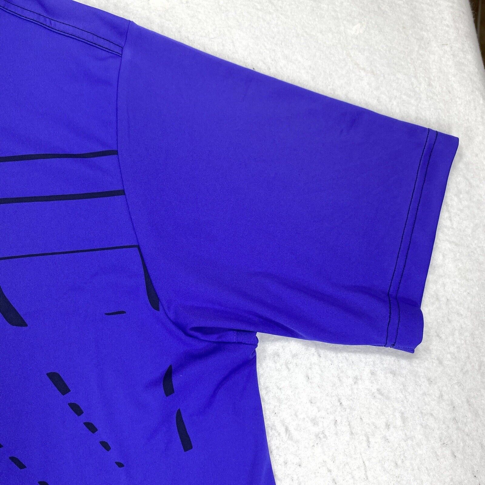 Adidas Adidas Golf XL Lightweight Athletic Polo Purple Black Shirt Size US XL / EU 56 / 4 - 3 Thumbnail