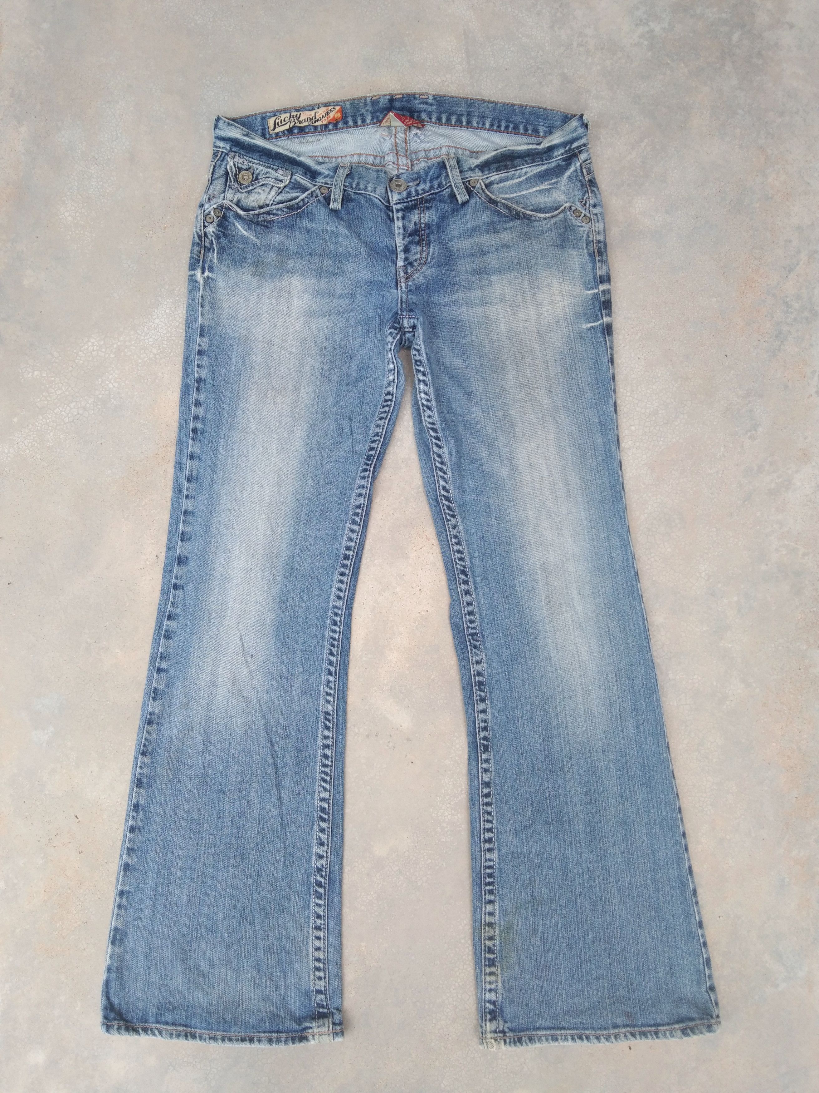 Japanese Brand × Jean Vintage Flared Jeans 32x32 Size US 32 / EU 48 - 1 Thumbnail