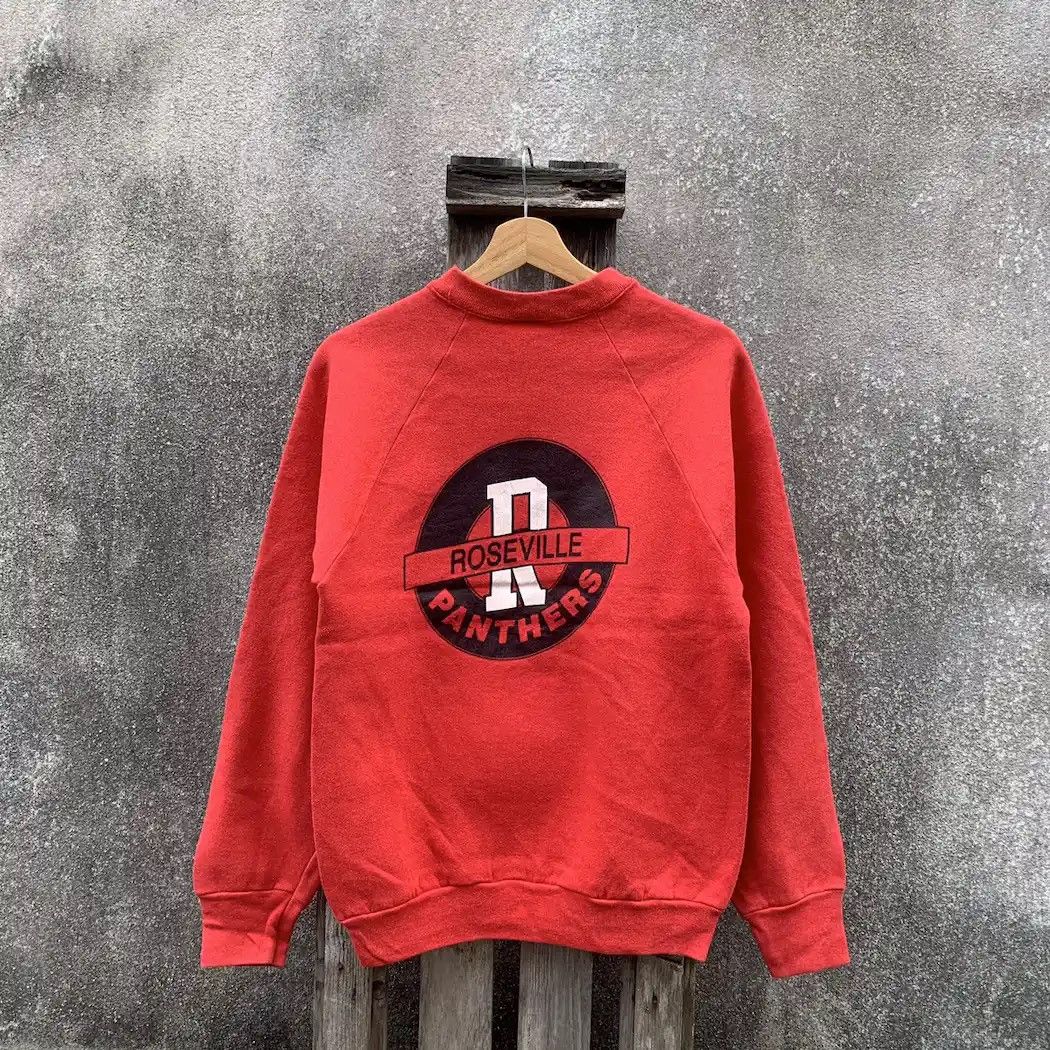 Fruit Of The Loom × Vintage 1990’s Vintage Roseville Crewneck Sweater Jumper Pullover Size US M / EU 48-50 / 2 - 1 Thumbnail