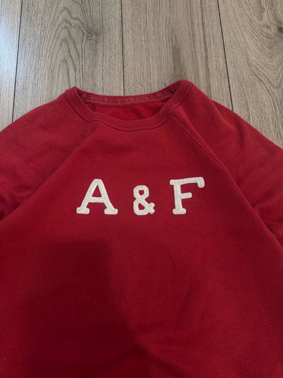 Abercrombie & Fitch abercrombie fitch sweatshirt men size s red/white big logo Size US S / EU 44-46 / 1 - 2 Thumbnail