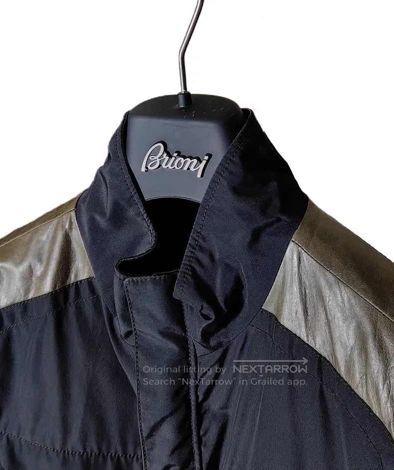 Brioni Brioni Leather-trimmed casual coat Size US L / EU 52-54 / 3 - 4 Thumbnail