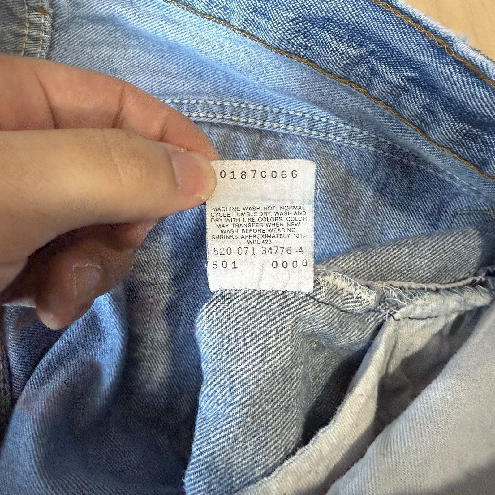 Levi's Vintage Levis 501 Jeans 34 Straight Leg 90s Denim Workwear Size US 34 / EU 50 - 5 Thumbnail