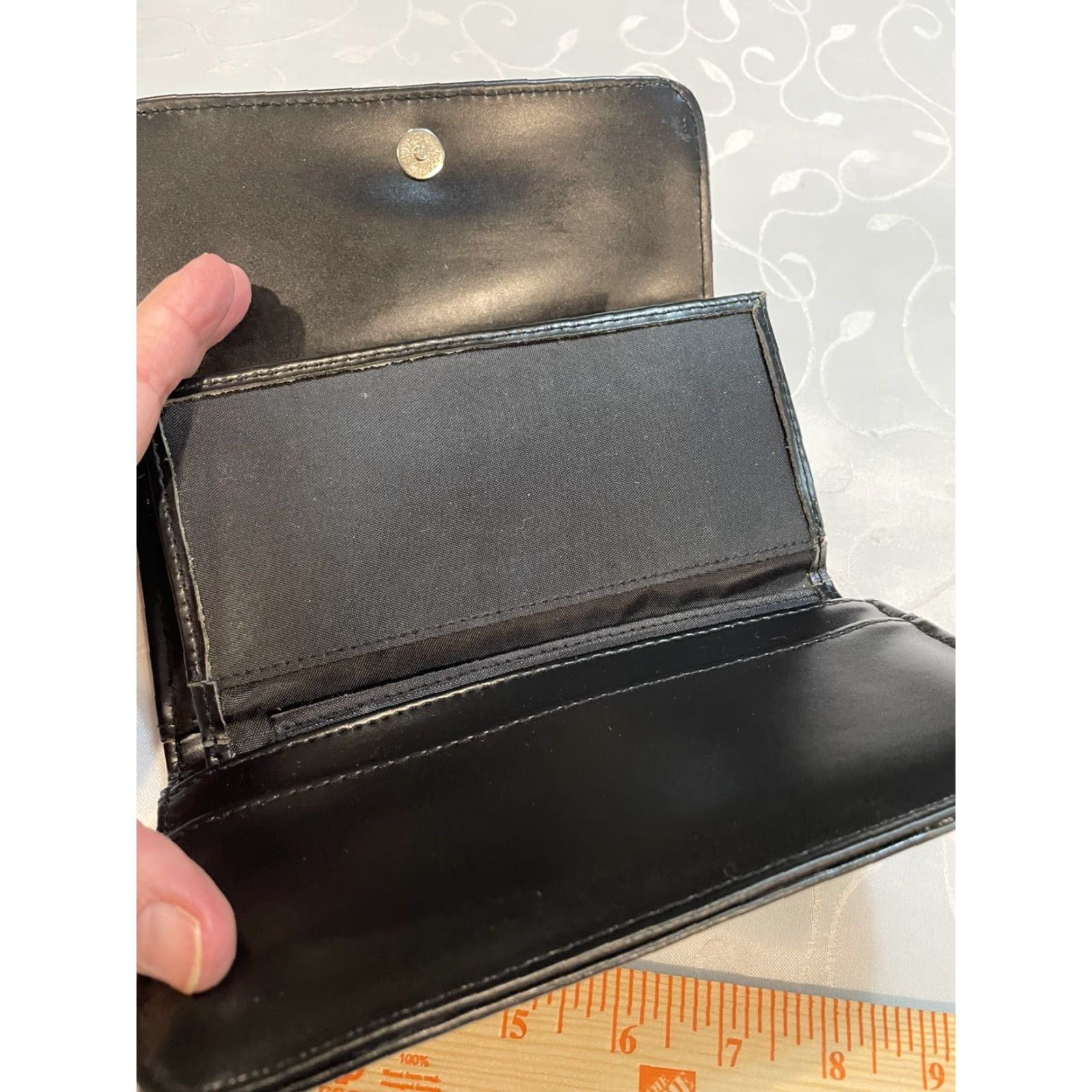 Vintage MARSHALL UNIVERSITY Tri-Fold Wallet with Marco Buffalo - Black Vinyl - College Theme - Unisex Size ONE SIZE - 3 Thumbnail
