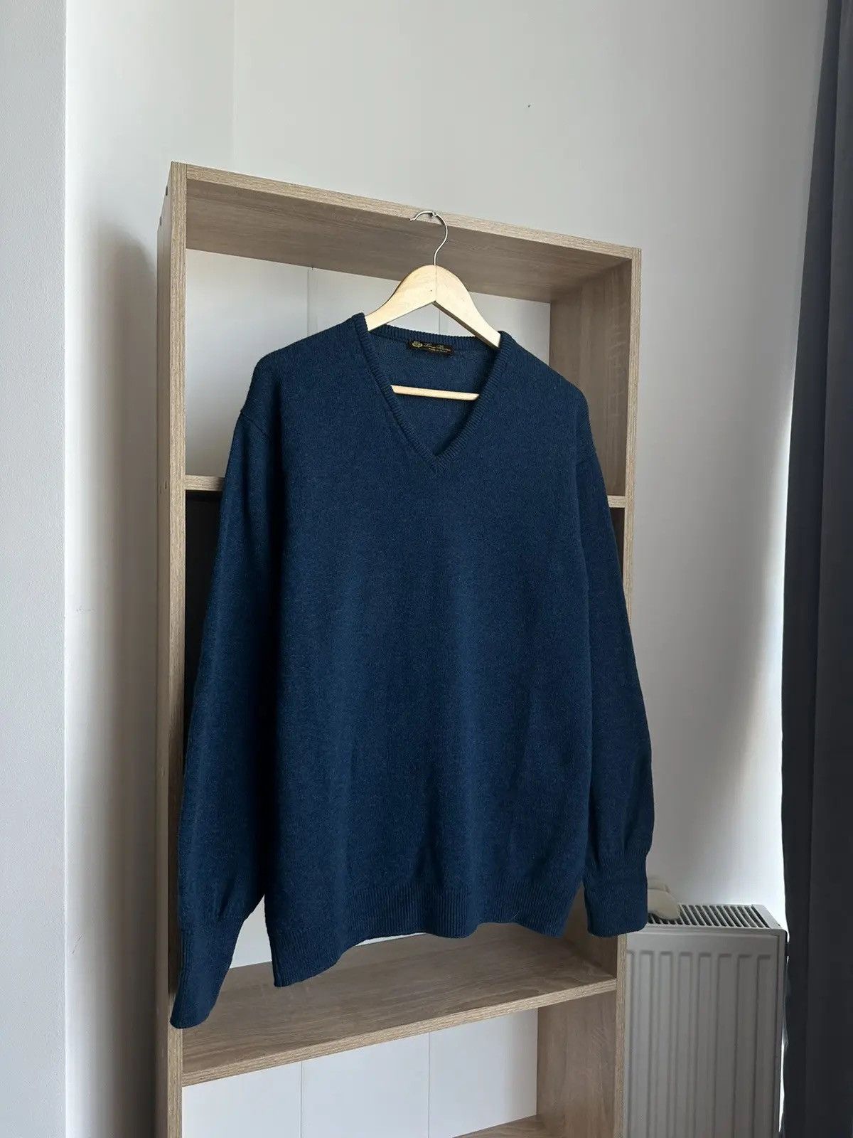 Loro Piana × Vintage Vintage Loro Piana Woll Blue Sweater Size US M / EU 48-50 / 2 - 7 Thumbnail