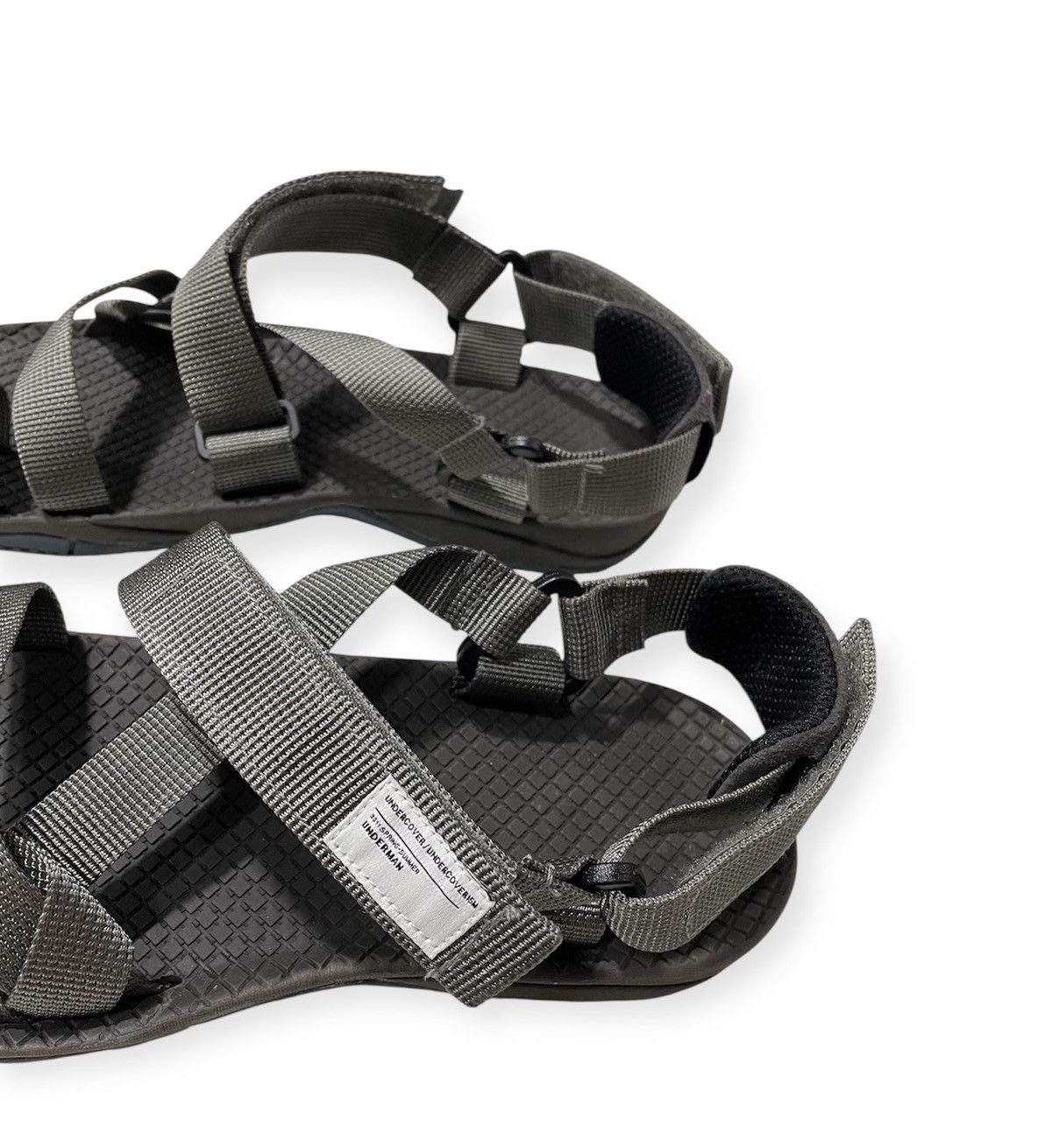 Undercover SS11 Underman Strapped Gray Nylon Sandals Size US 9 / EU 42 - 5 Thumbnail