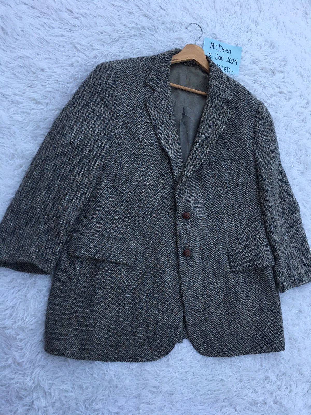 Harris Tweed Rare Vintage Harris Tweed Wool Blazer Size 36S - 2 Thumbnail