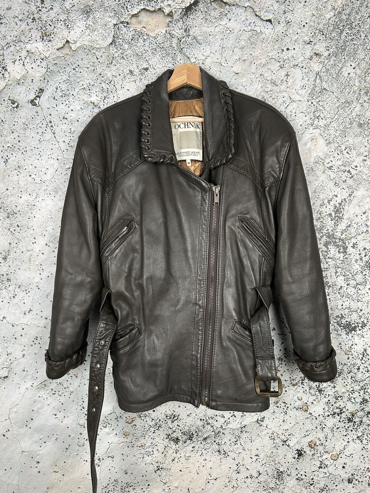 Leather Jacket × Streetwear × Vintage Vintage Y2K Trapper
