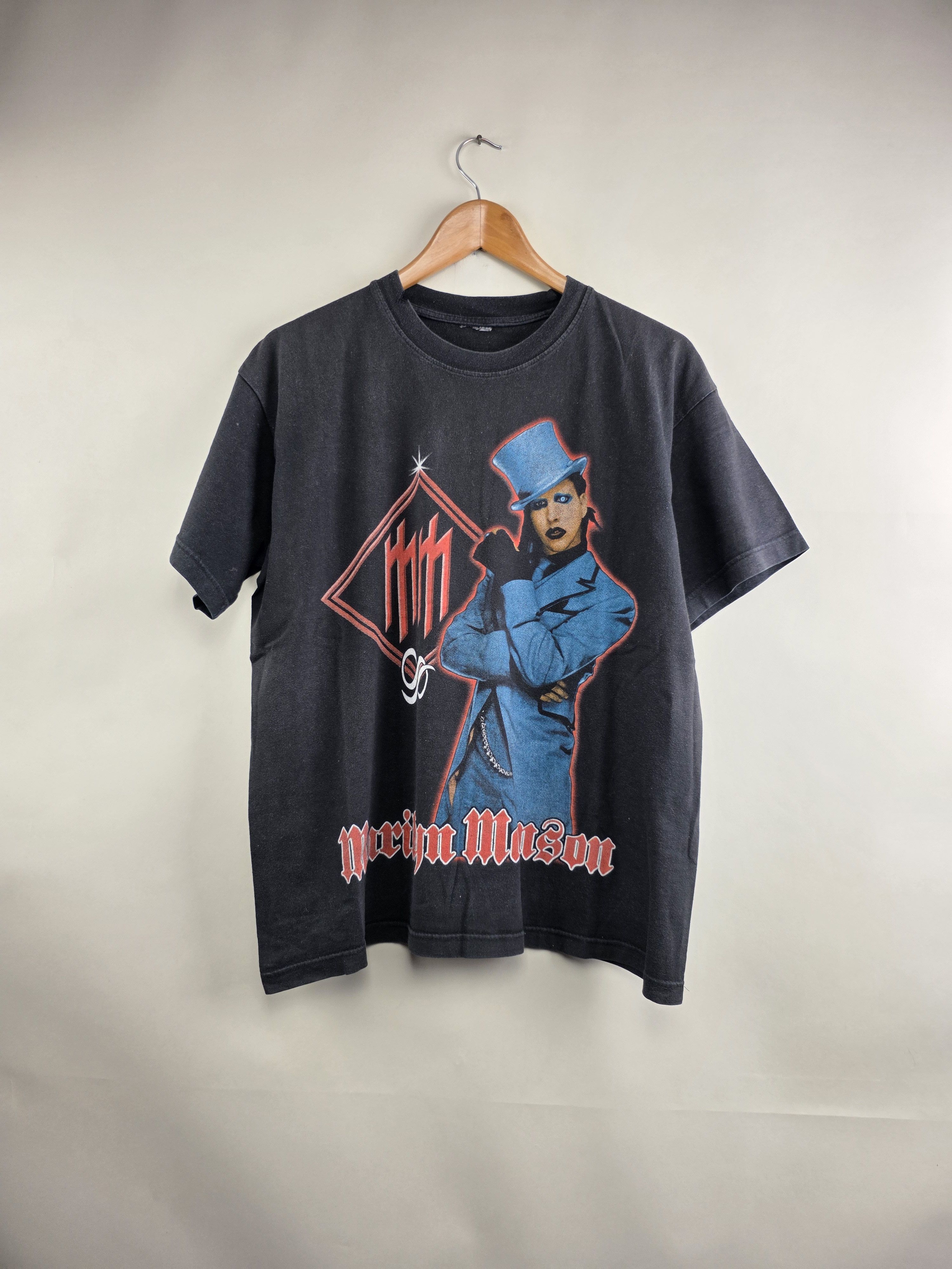 Marilyn Manson 2000 Marilyn Manson Vintage T shirt L 22" 26" Size US L / EU 52-54 / 3 - 9 Thumbnail