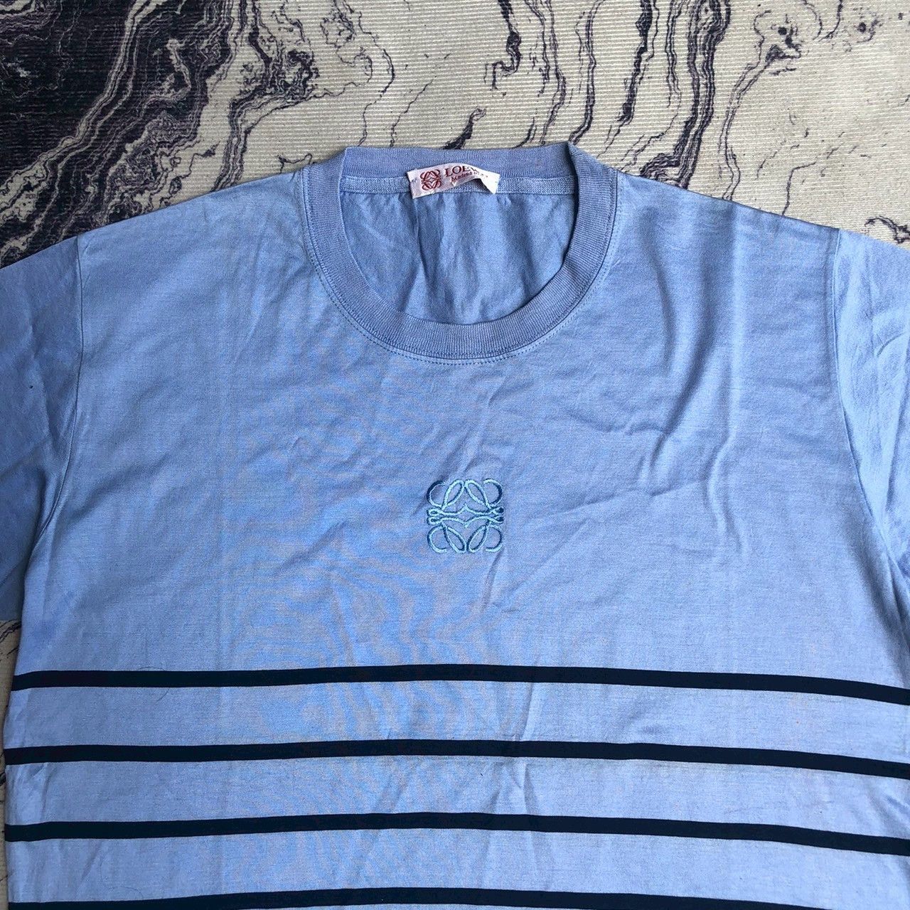 Loewe Loewe Anagram Embroidered Stripe Tee Size US M / EU 48-50 / 2 - 2 Thumbnail