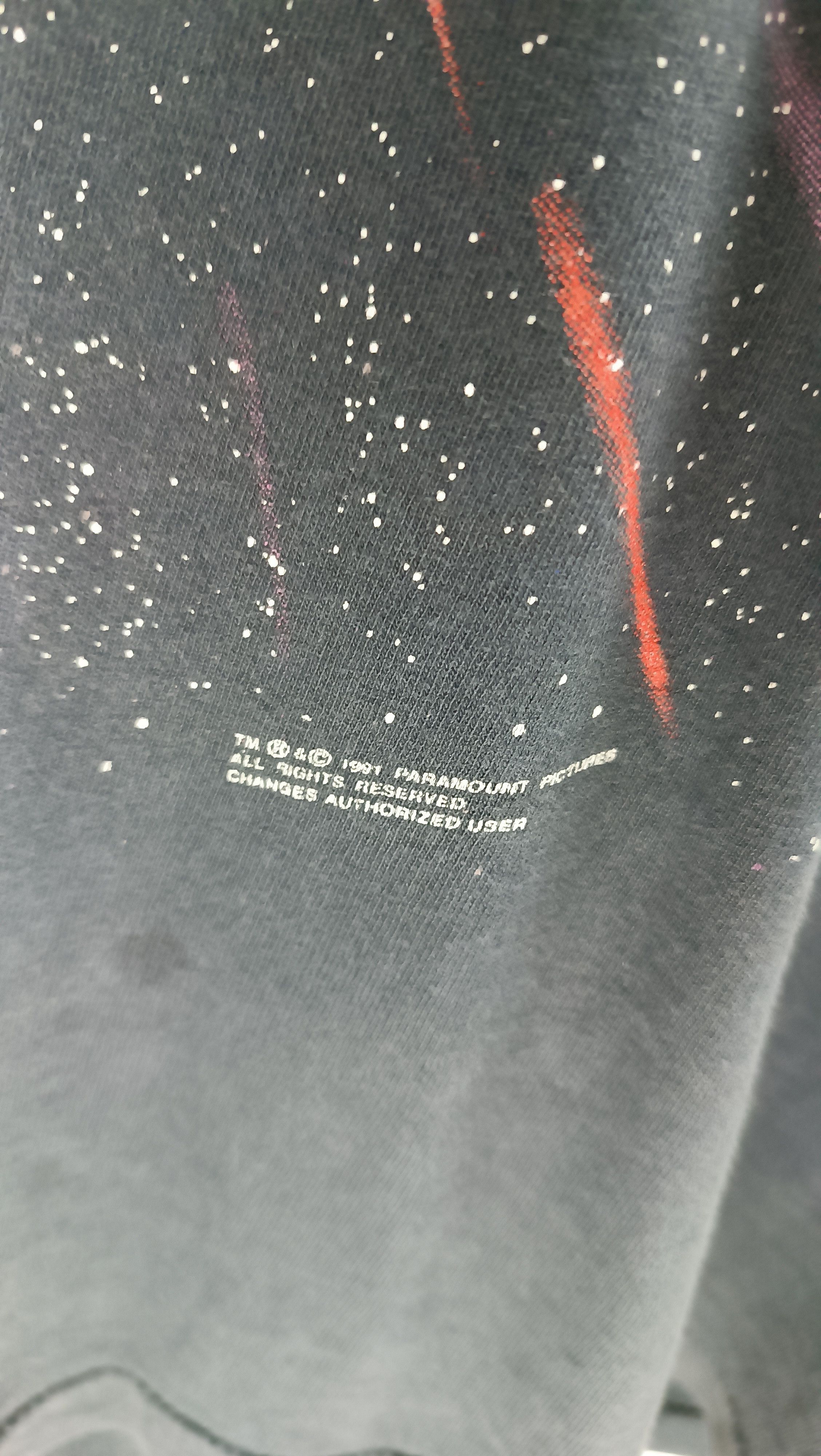 Vintage THRASH FADED VINTAGE 90'S STAR TREK VI MOVIE TEE VERY RARE Size US XL / EU 56 / 4 - 9 Thumbnail