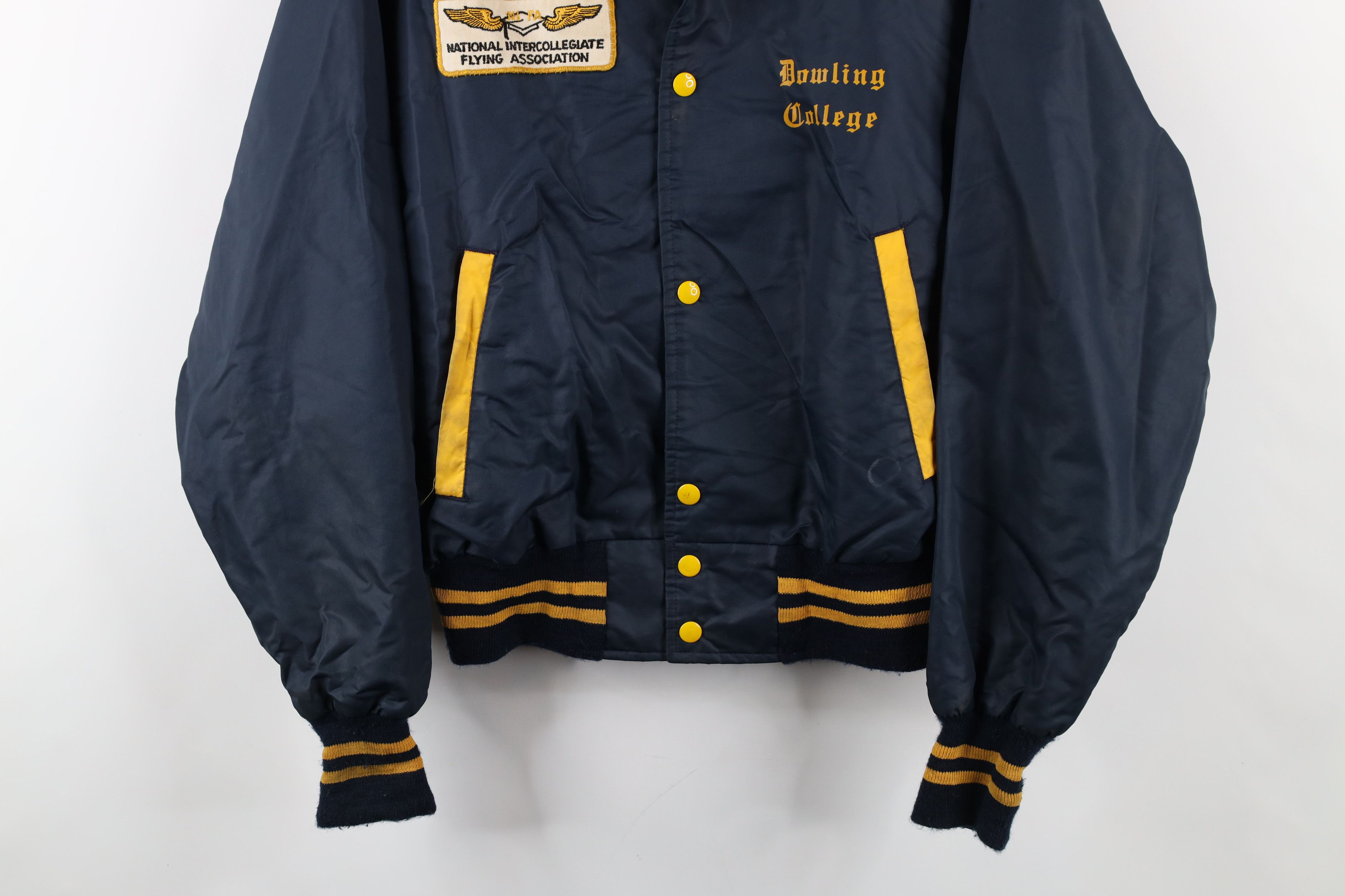 Vintage Vintage 70s College NIFA Flying Varsity Jacket Blue USA Size US M / EU 48-50 / 2 - 3 Thumbnail