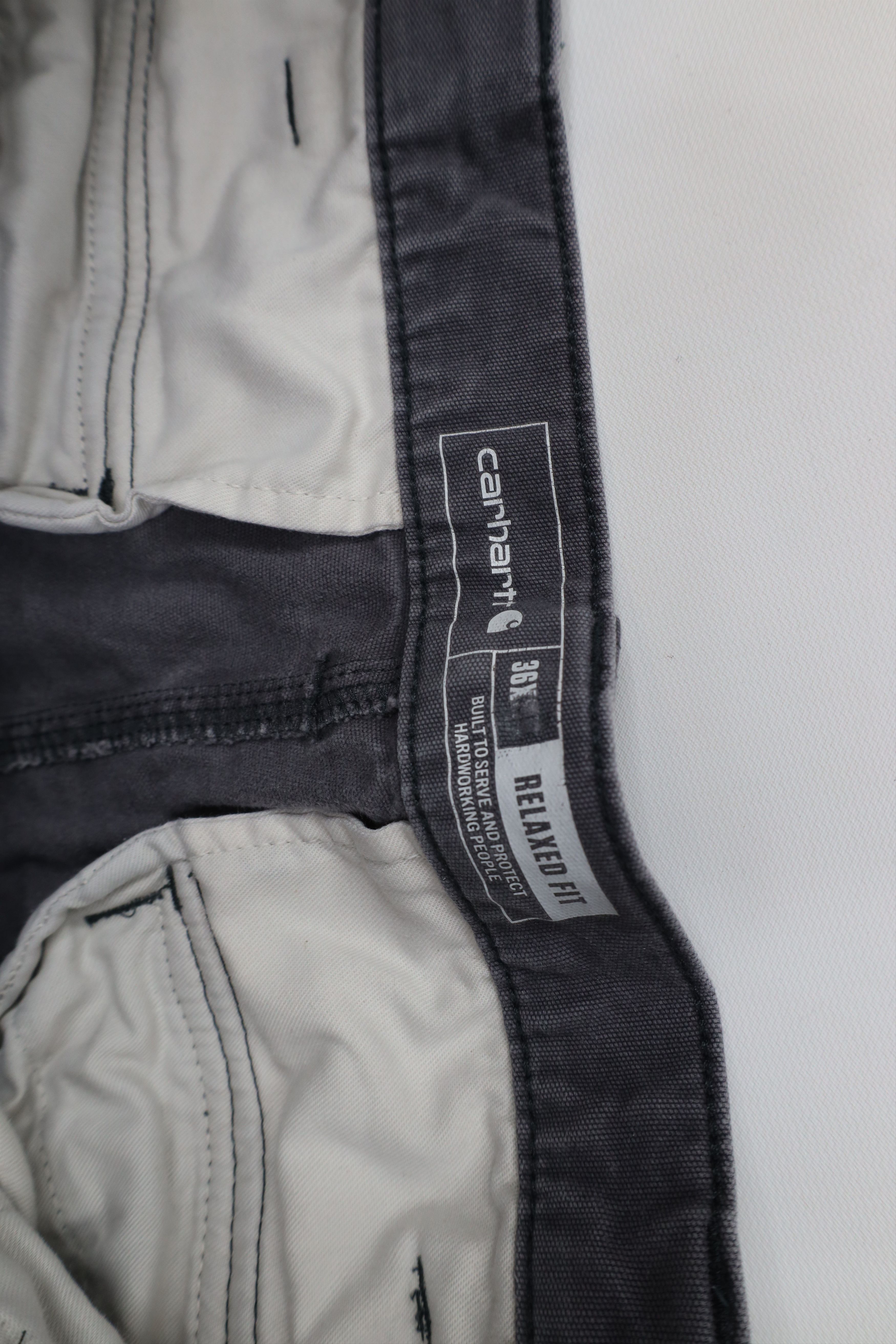 Carhartt Vintage Y2K Carhartt Relaxed Fit Canvas Cargo Pants Gray Size US 36 / EU 52 - 6 Thumbnail