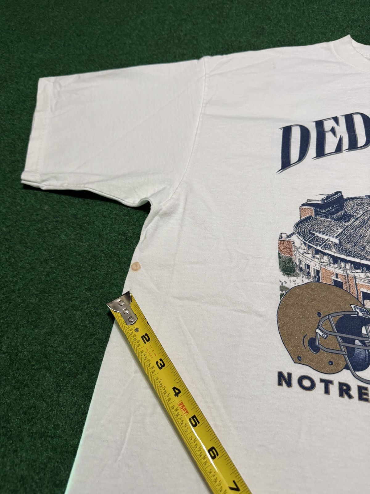 Jansport Vintage 90s Notre Dame Stadium Graphic Football XXL T Shirt Size US XXL / EU 58 / 5 - 8 Thumbnail